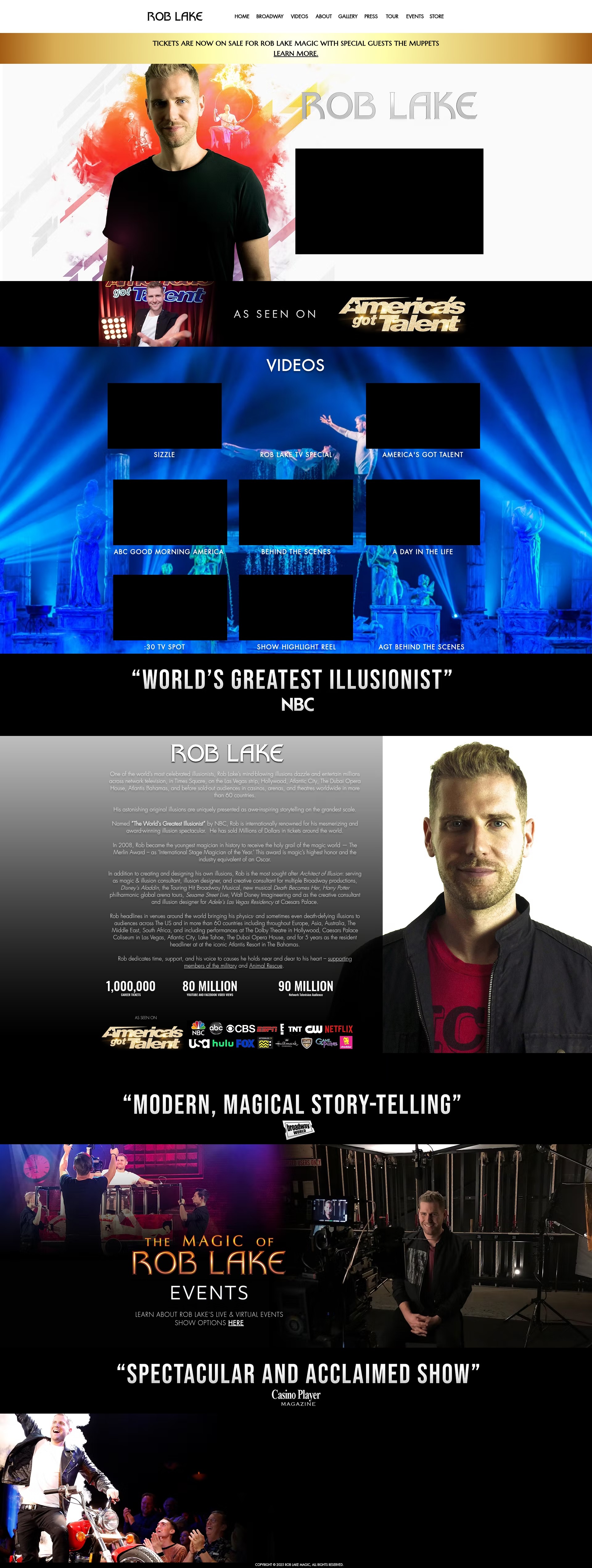 Screenshot of www.roblake.com