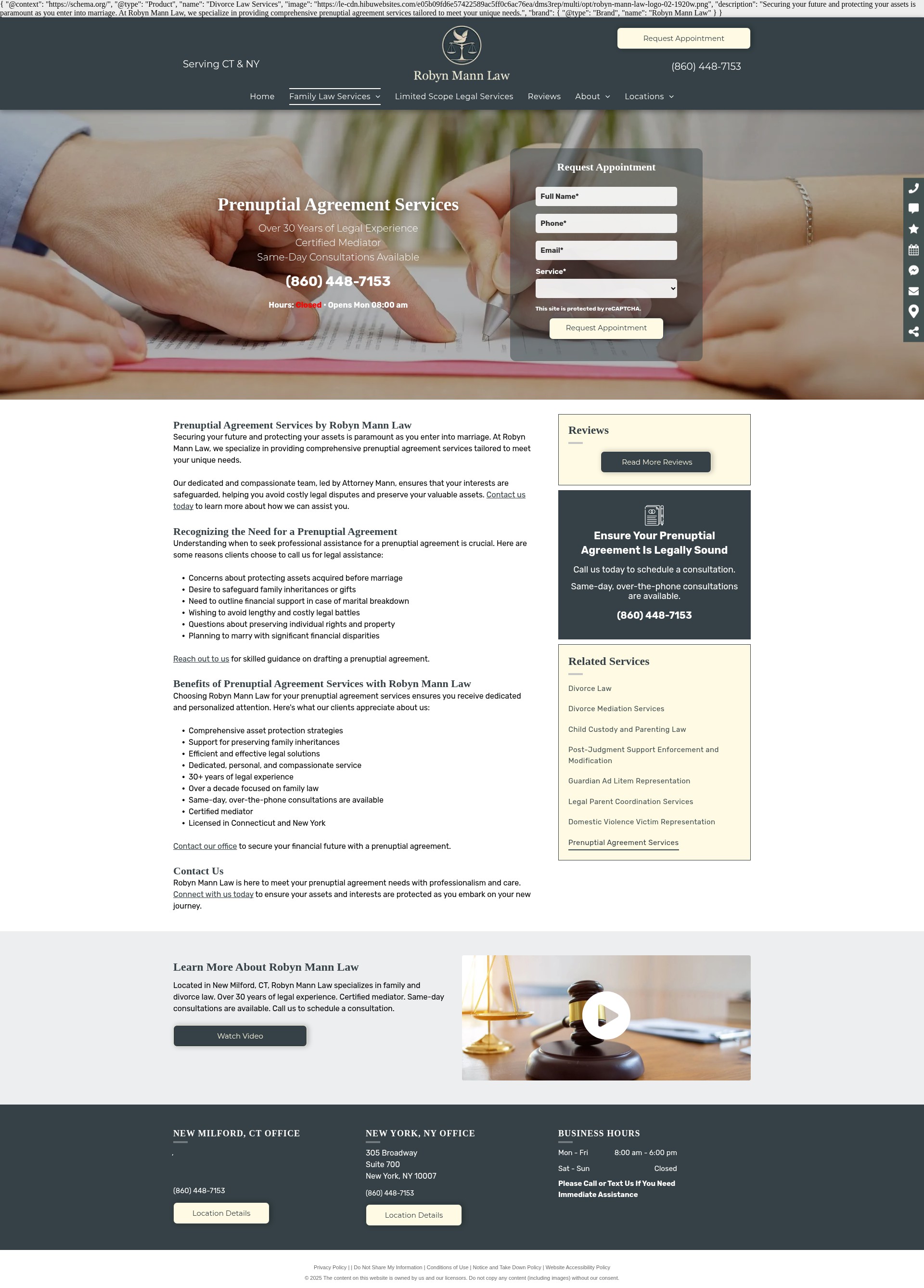 Screenshot of www.robynmannlaw.com