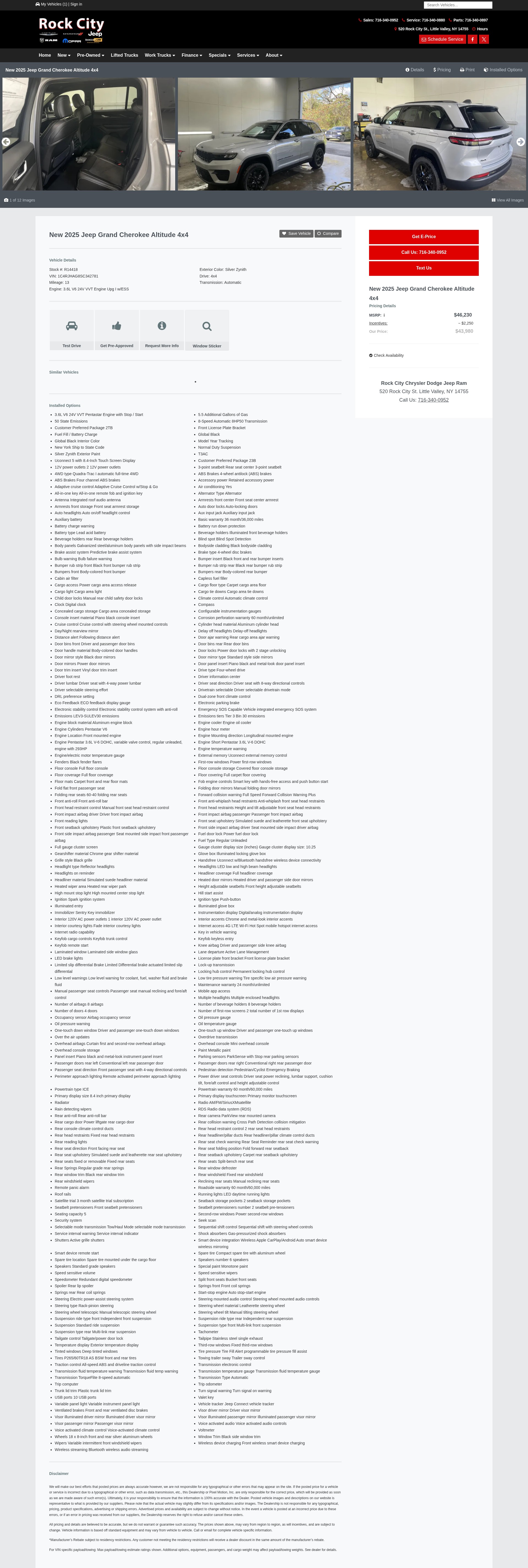Screenshot of www.rockcitychrysler.com