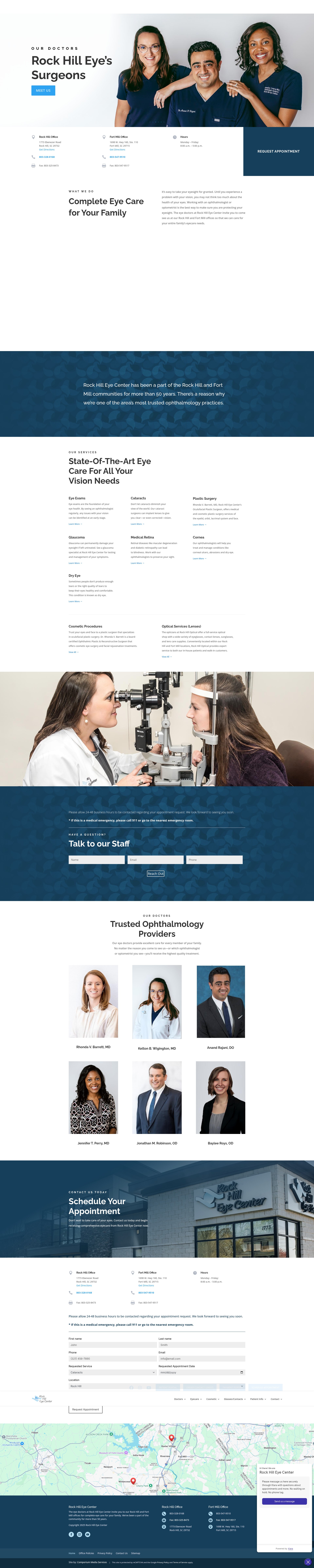 Screenshot of www.rockhilleyecenter.com