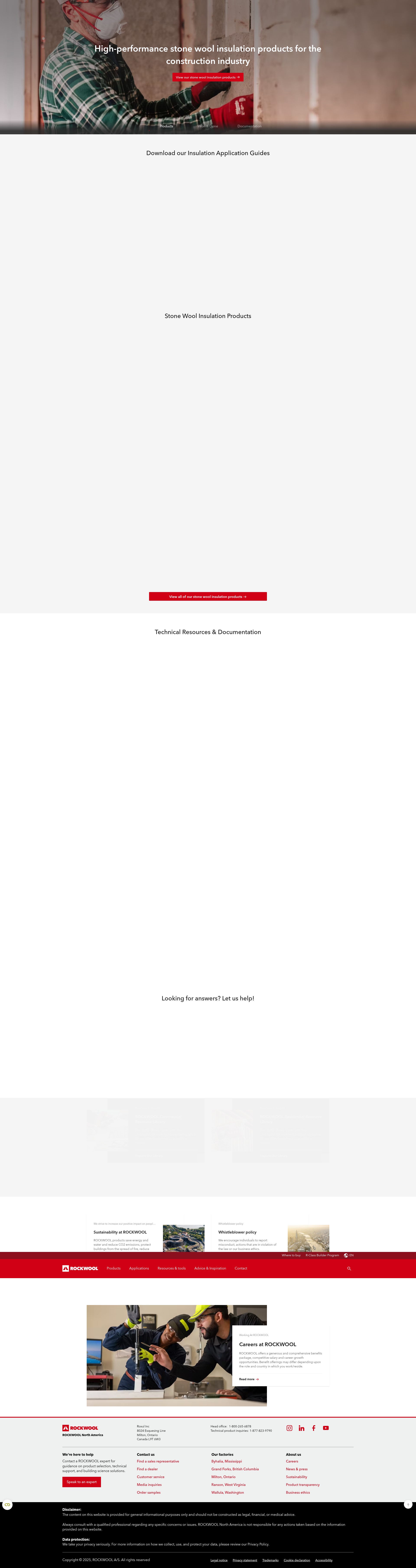 Screenshot of www.rockwool.com