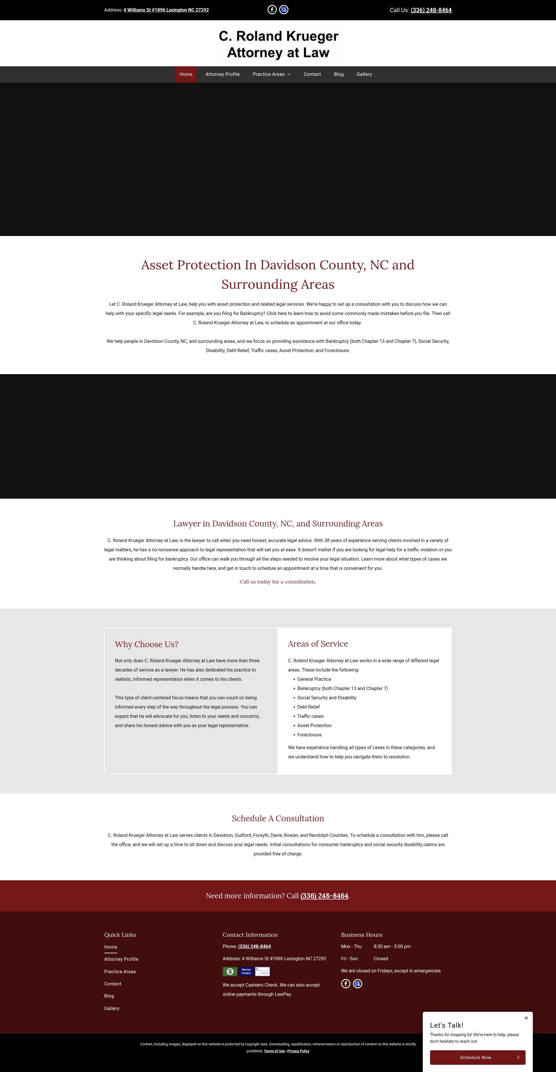 Screenshot of www.rolandkruegerlaw.net