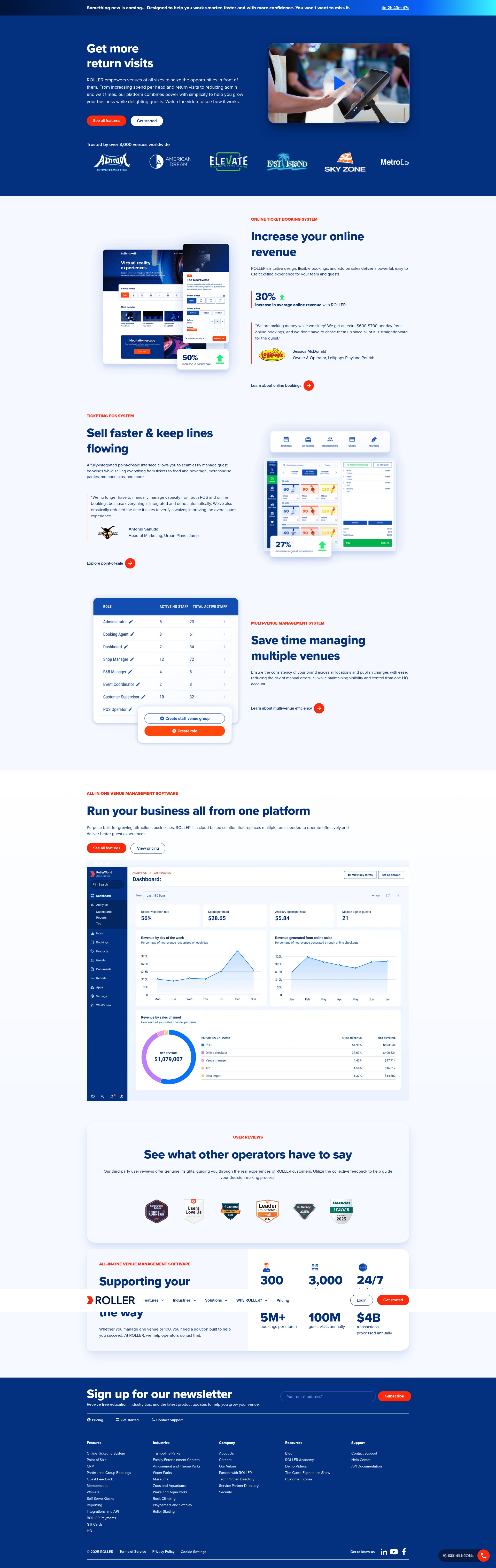 Screenshot of www.roller.software