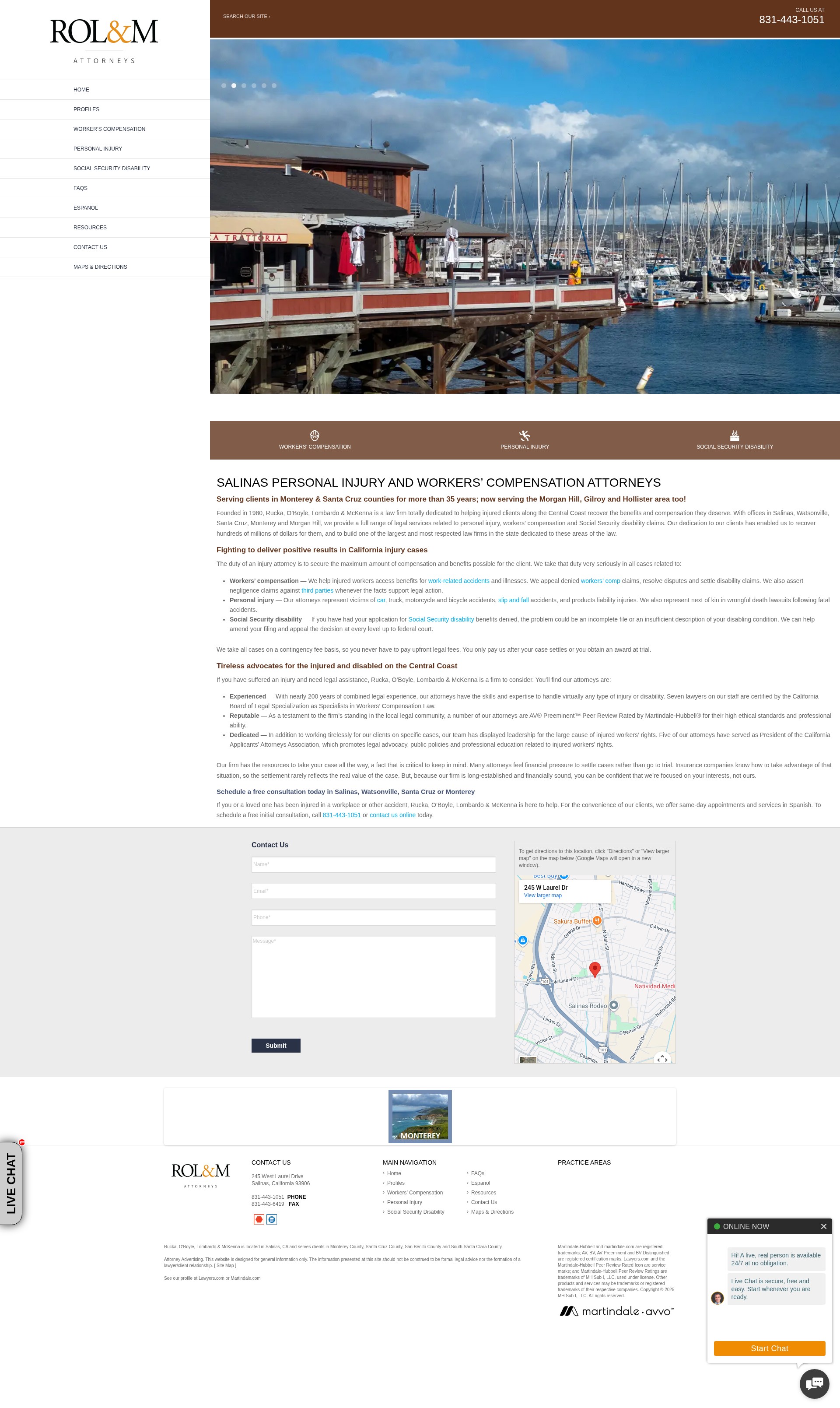 Screenshot of www.rolmlawyers.com