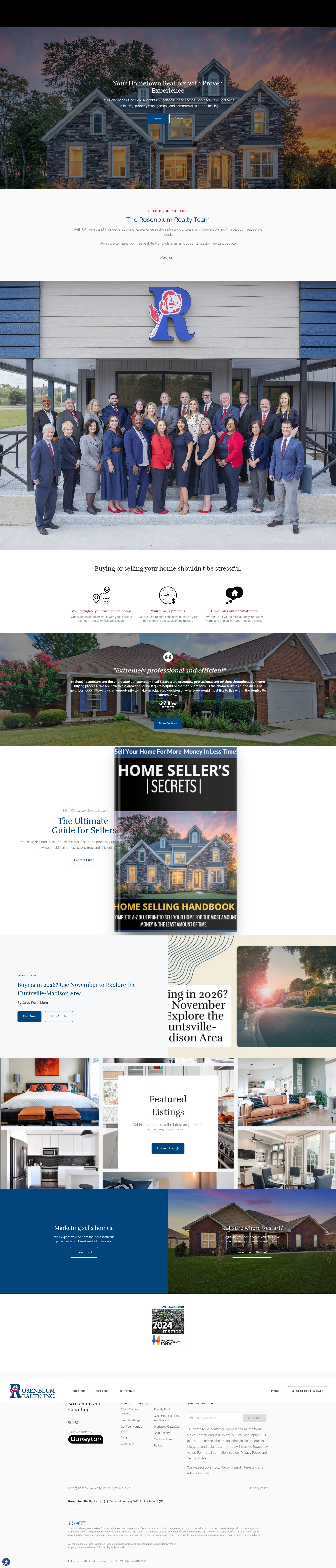 Screenshot of www.rosenblumrealty.com