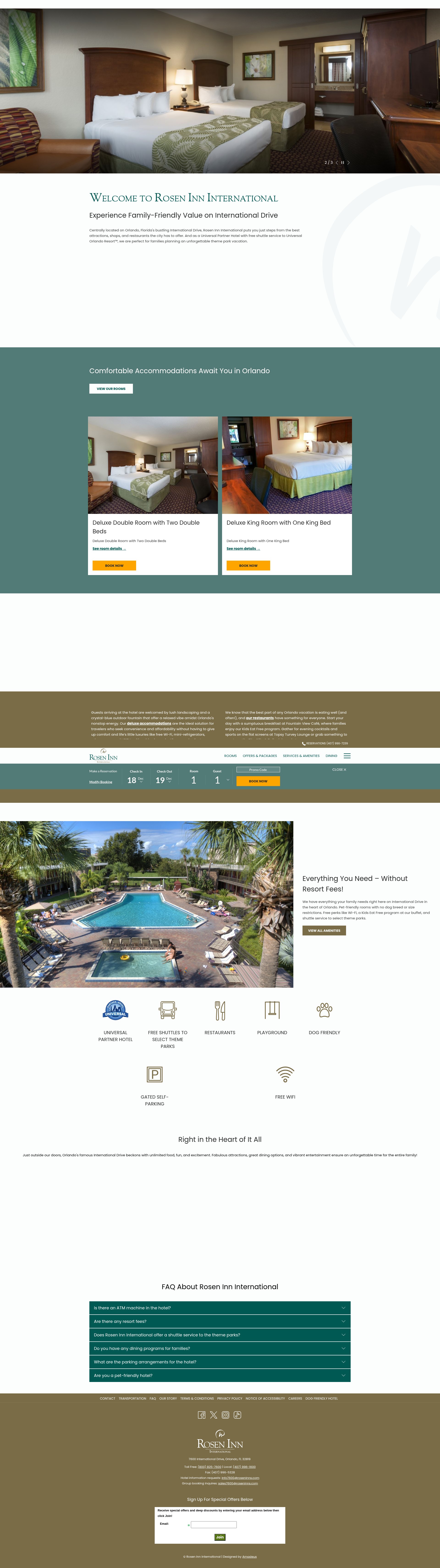 Screenshot of www.roseninn7600.com