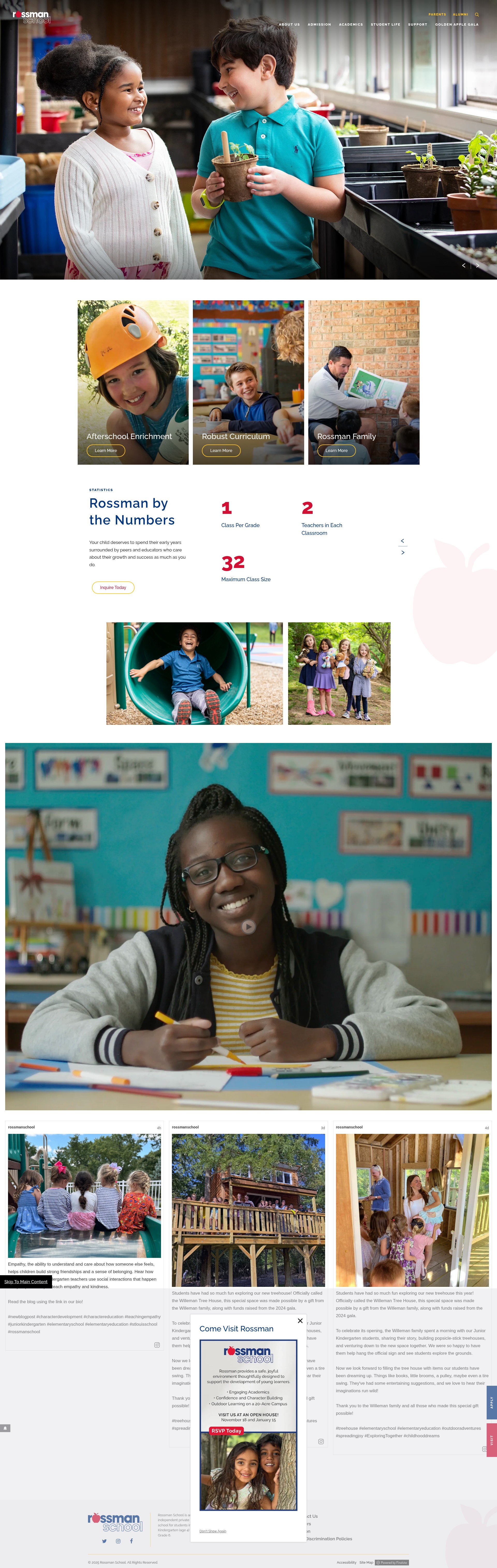 Screenshot of www.rossmanschool.org