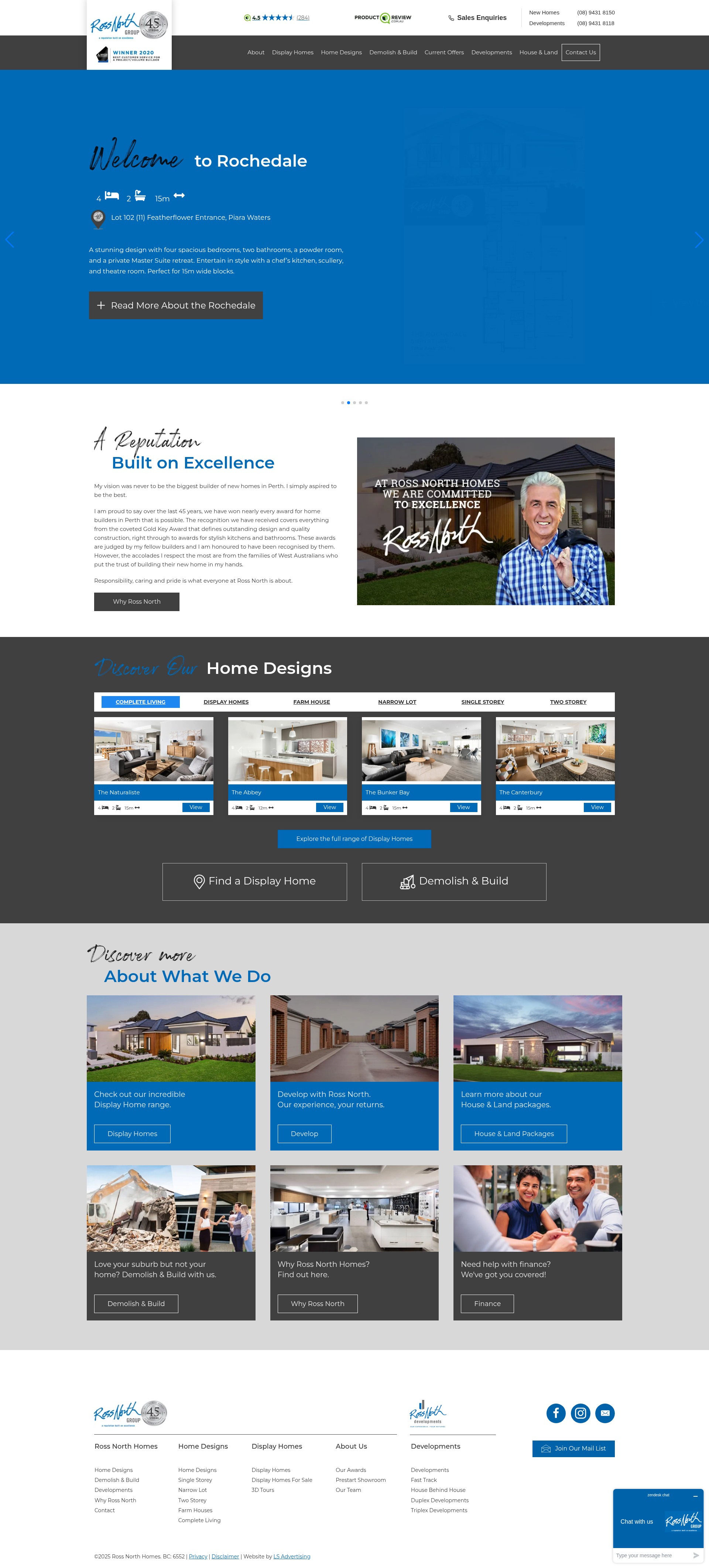 Screenshot of www.rossnorthhomes.com.au