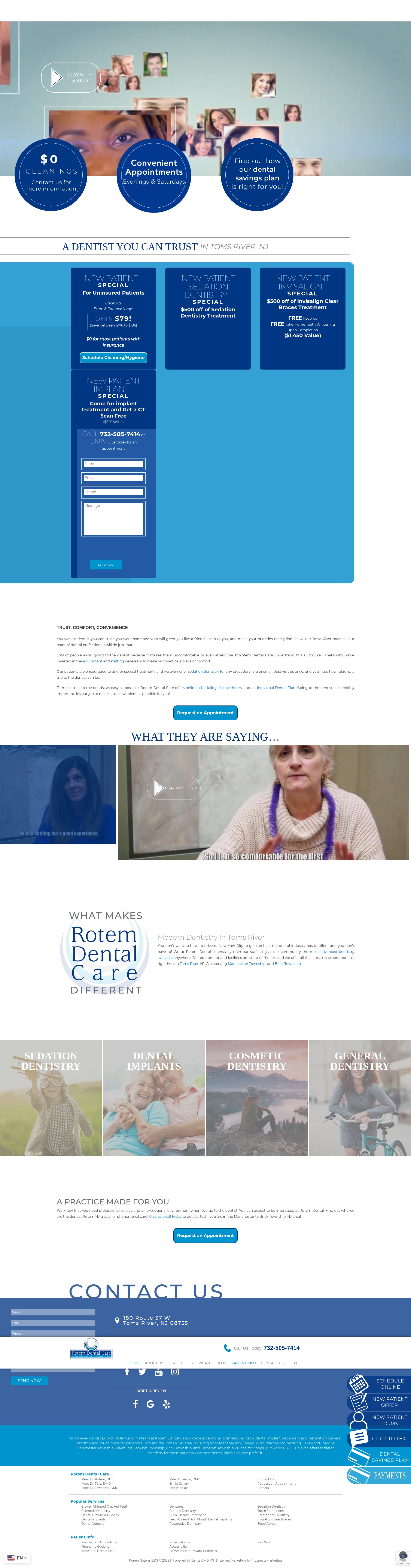 Screenshot of www.rotemdentalcare.com
