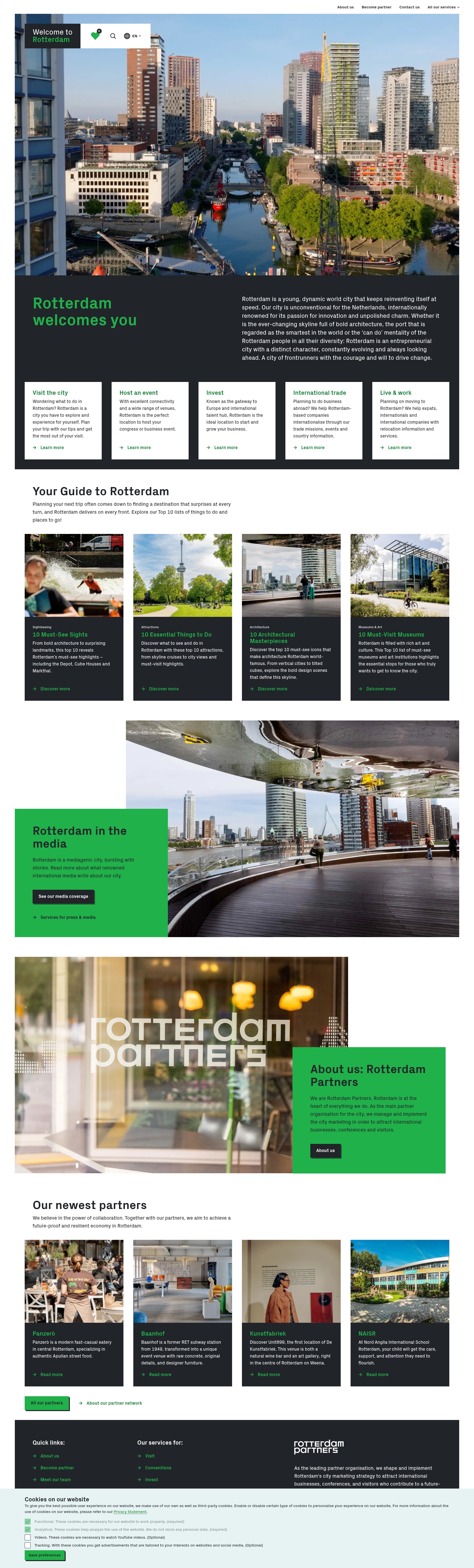 Screenshot of www.rotterdam.info