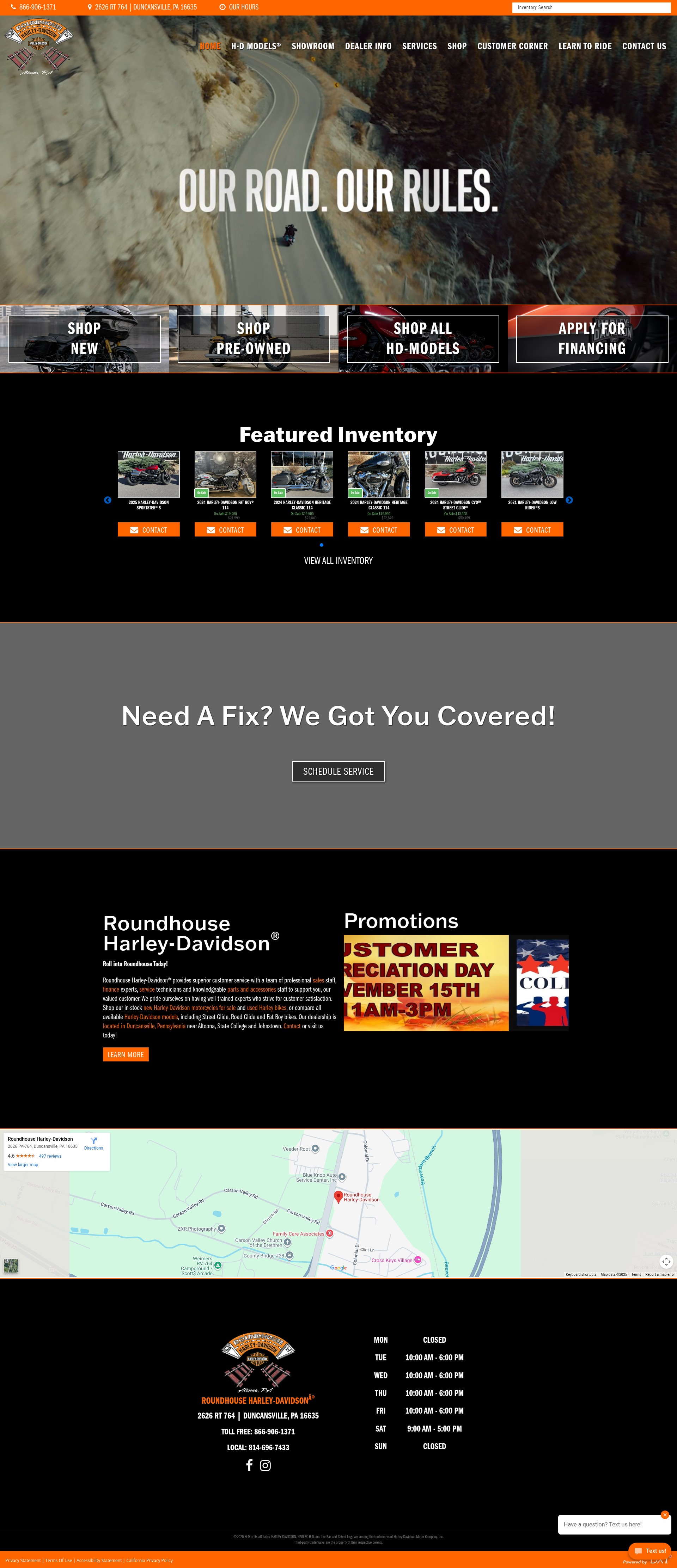 Screenshot of www.roundhousehd.com