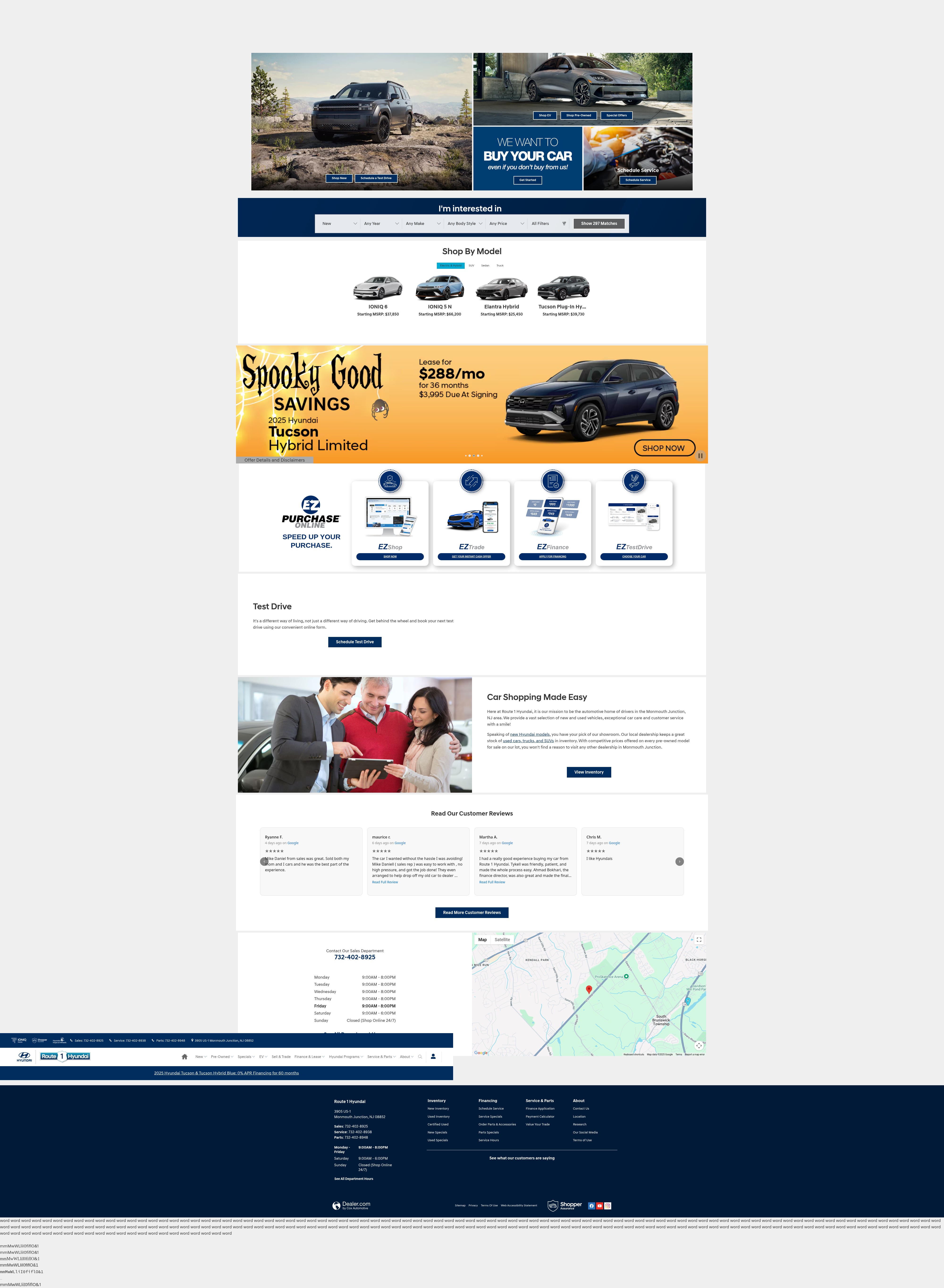 Screenshot of www.route1hyundai.com