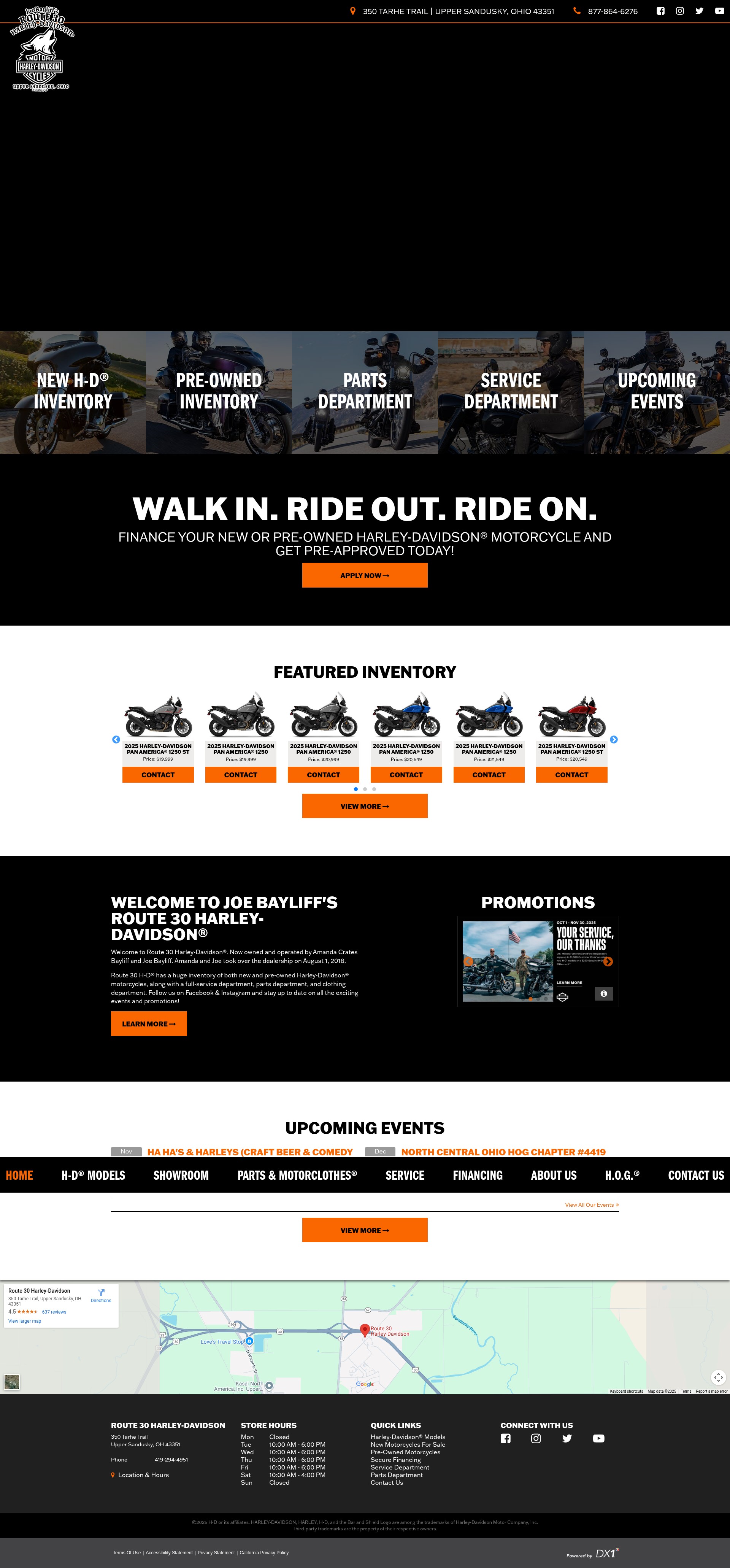 Screenshot of www.route30hd.com