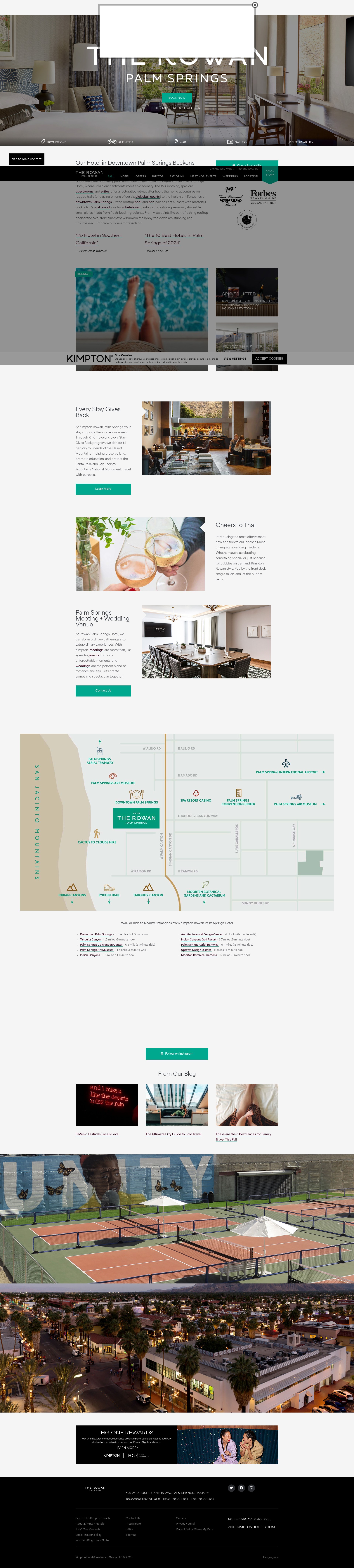 Screenshot of www.rowanpalmsprings.com