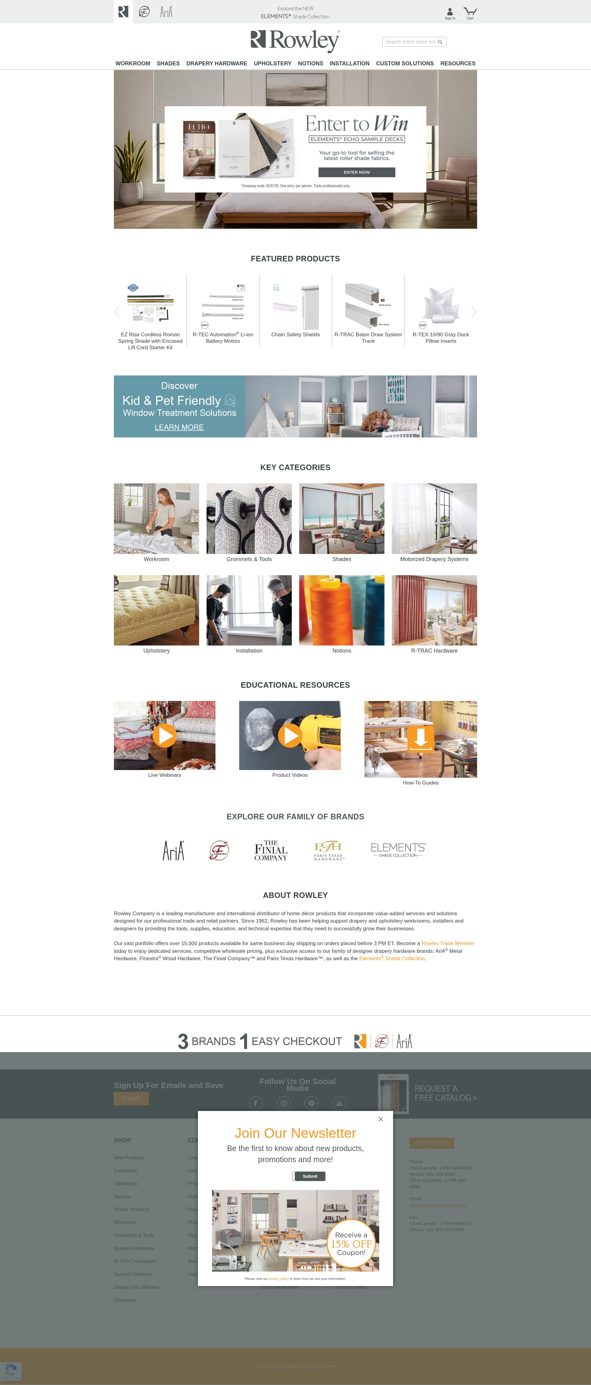 Screenshot of www.rowleycompany.com