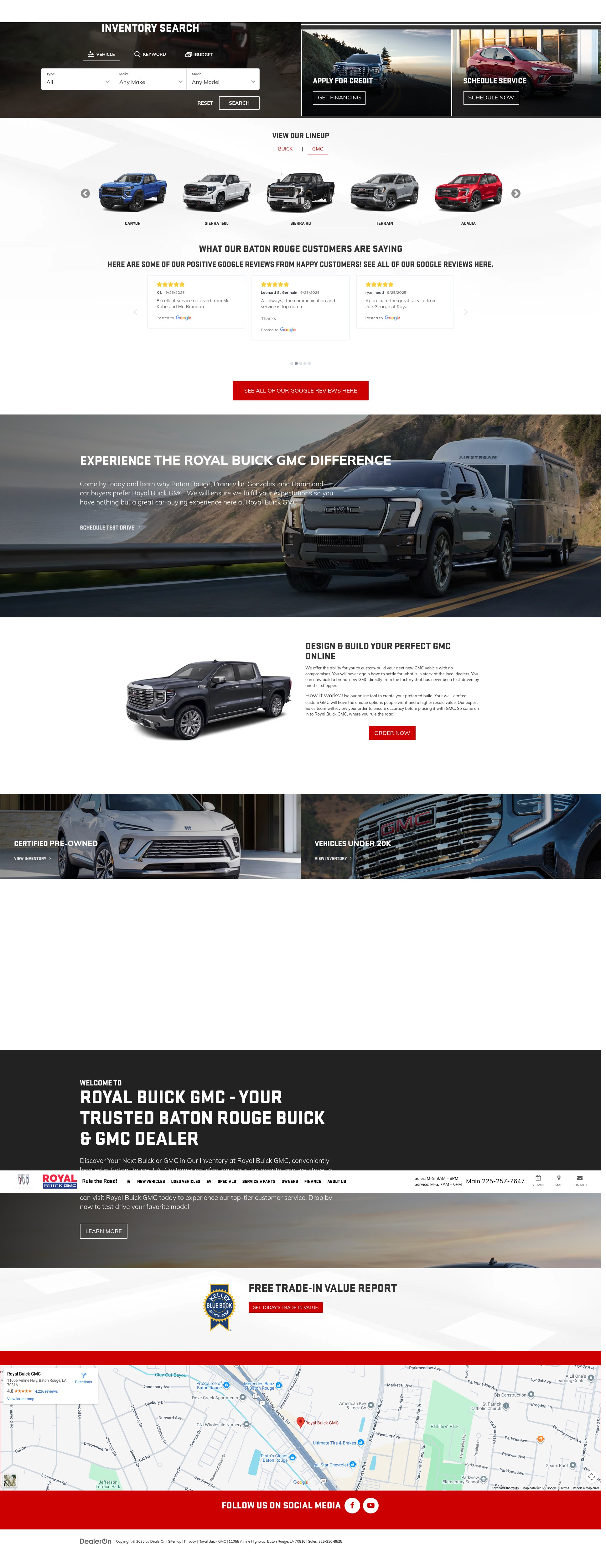 Screenshot of www.royal-buick-gmc.com