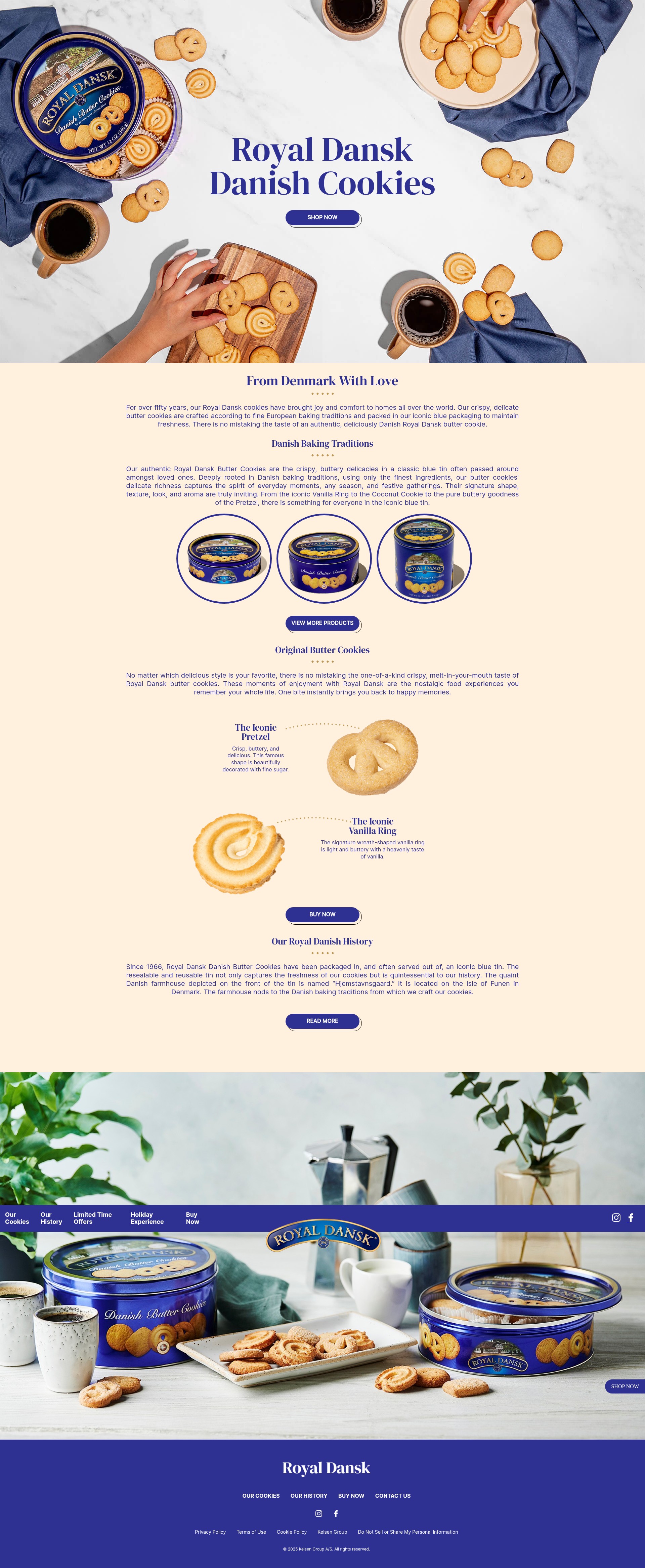Screenshot of www.royal-dansk.com