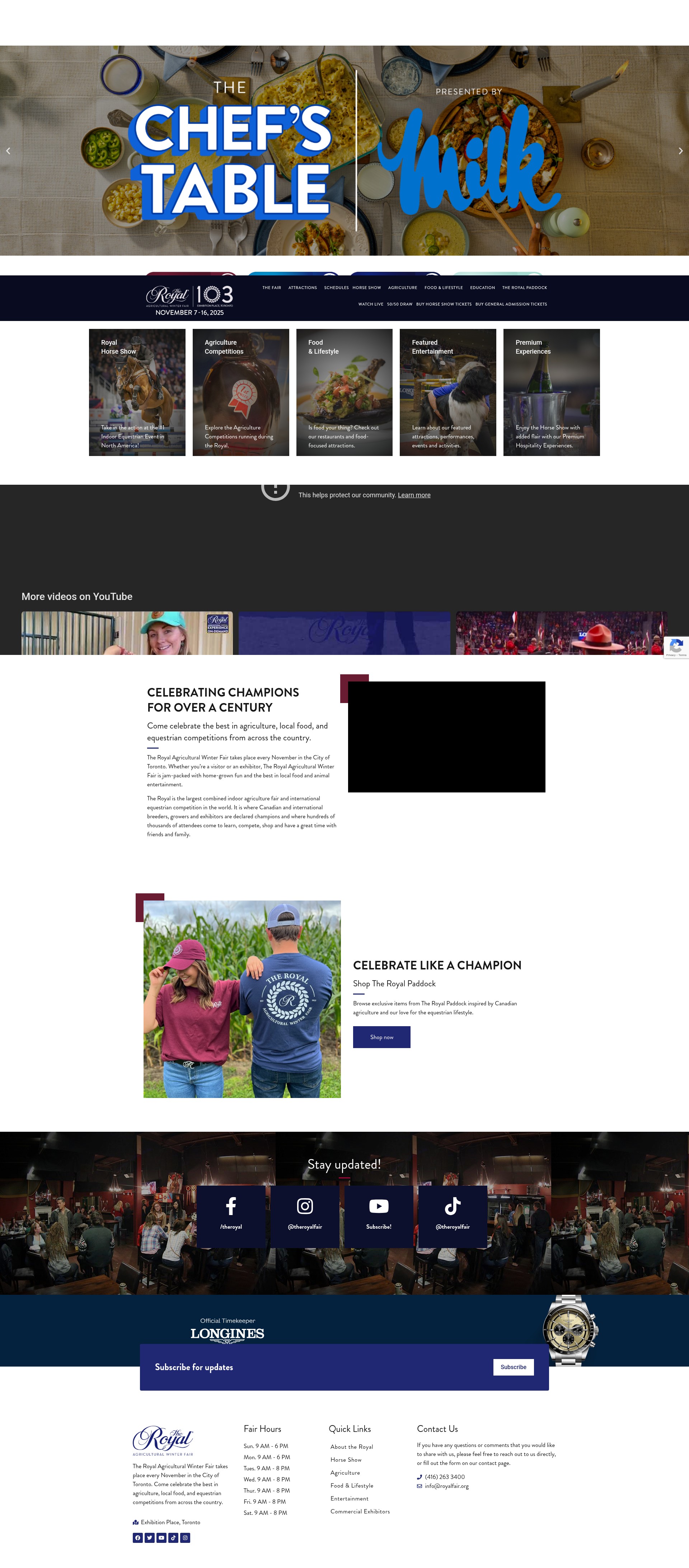 Screenshot of www.royalfair.org