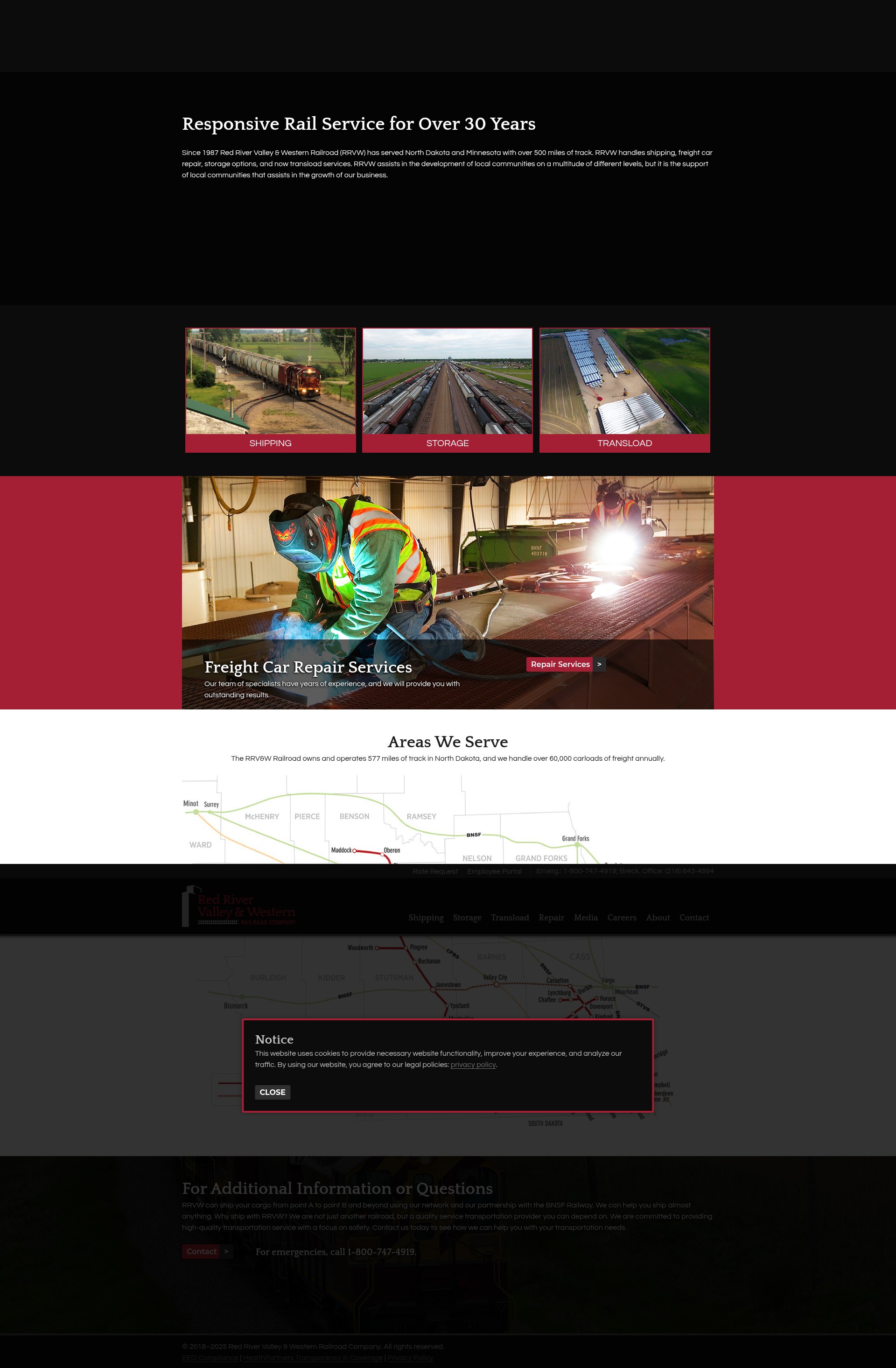 Screenshot of www.rrvw.net
