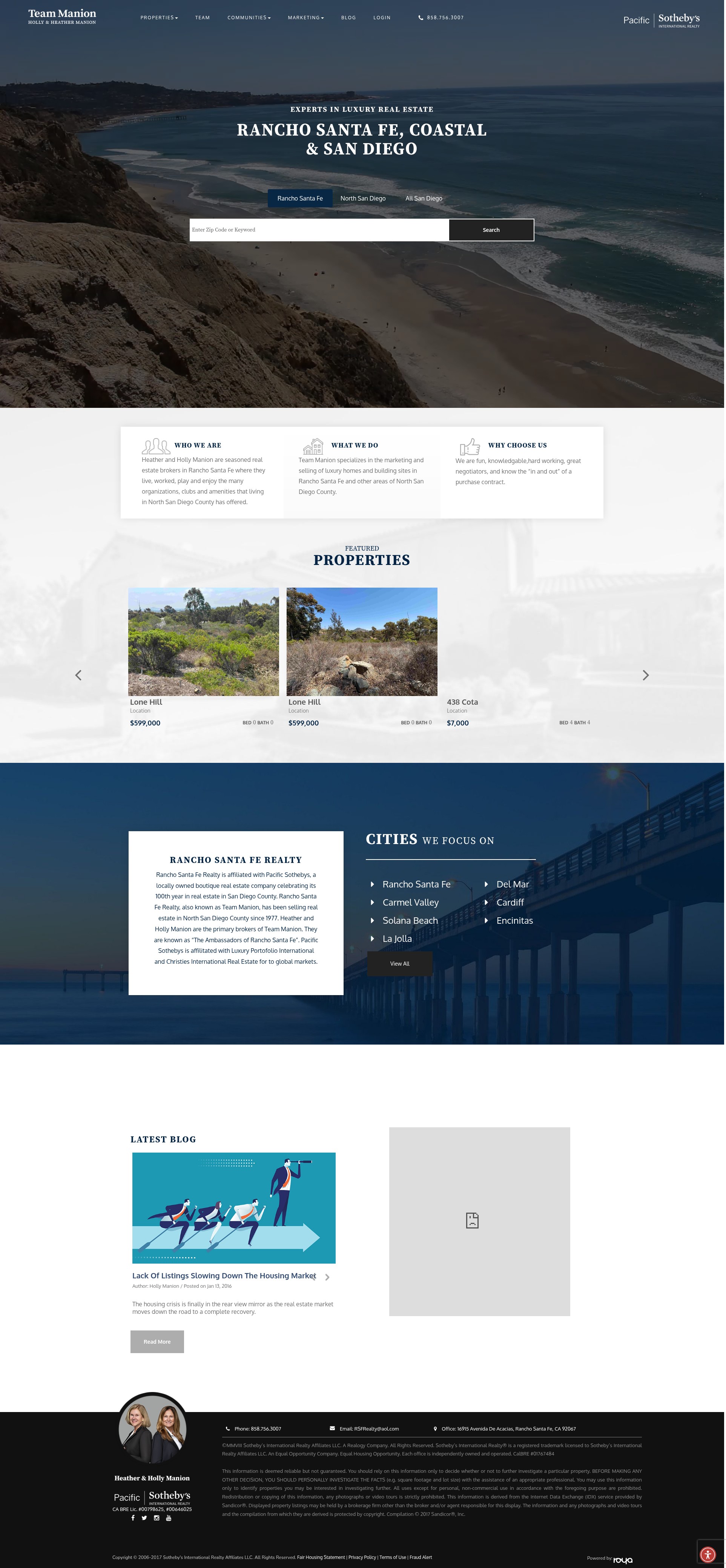 Screenshot of www.rsfrealty.com