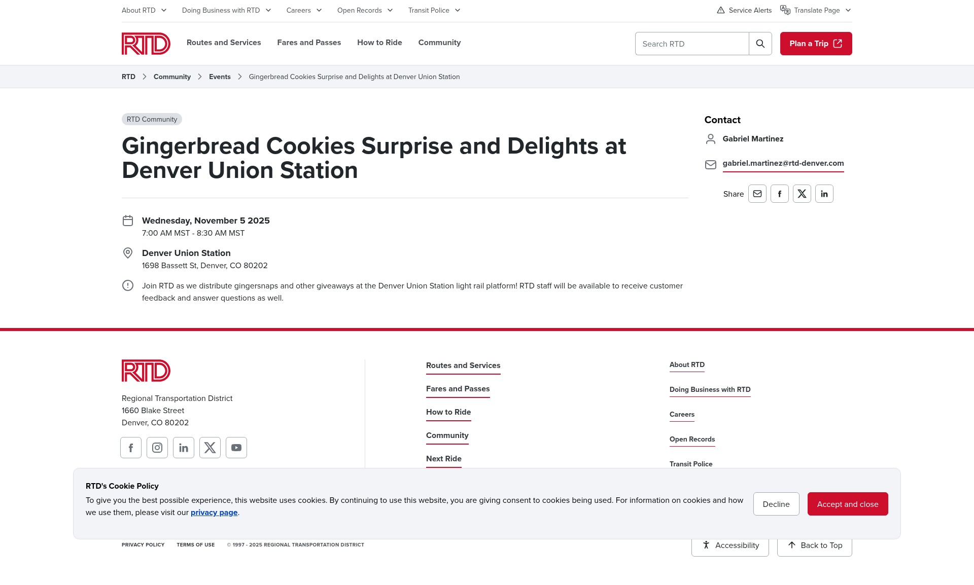 Screenshot of www.rtd-denver.com