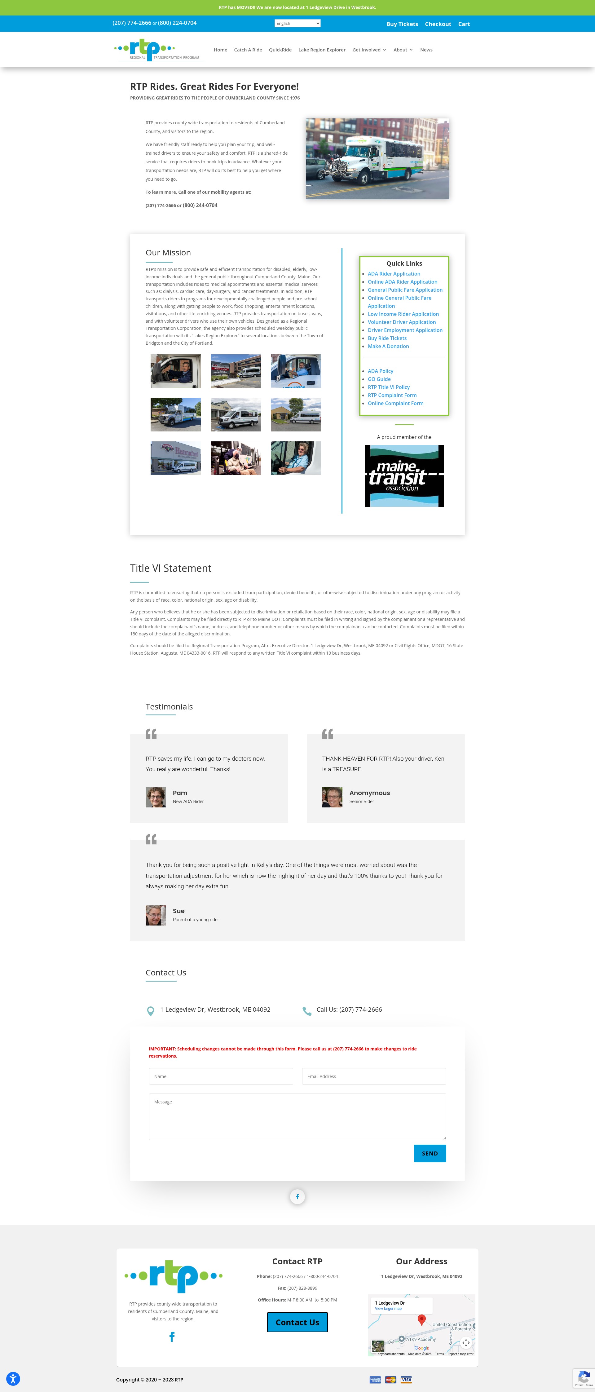 Screenshot of www.rtprides.org
