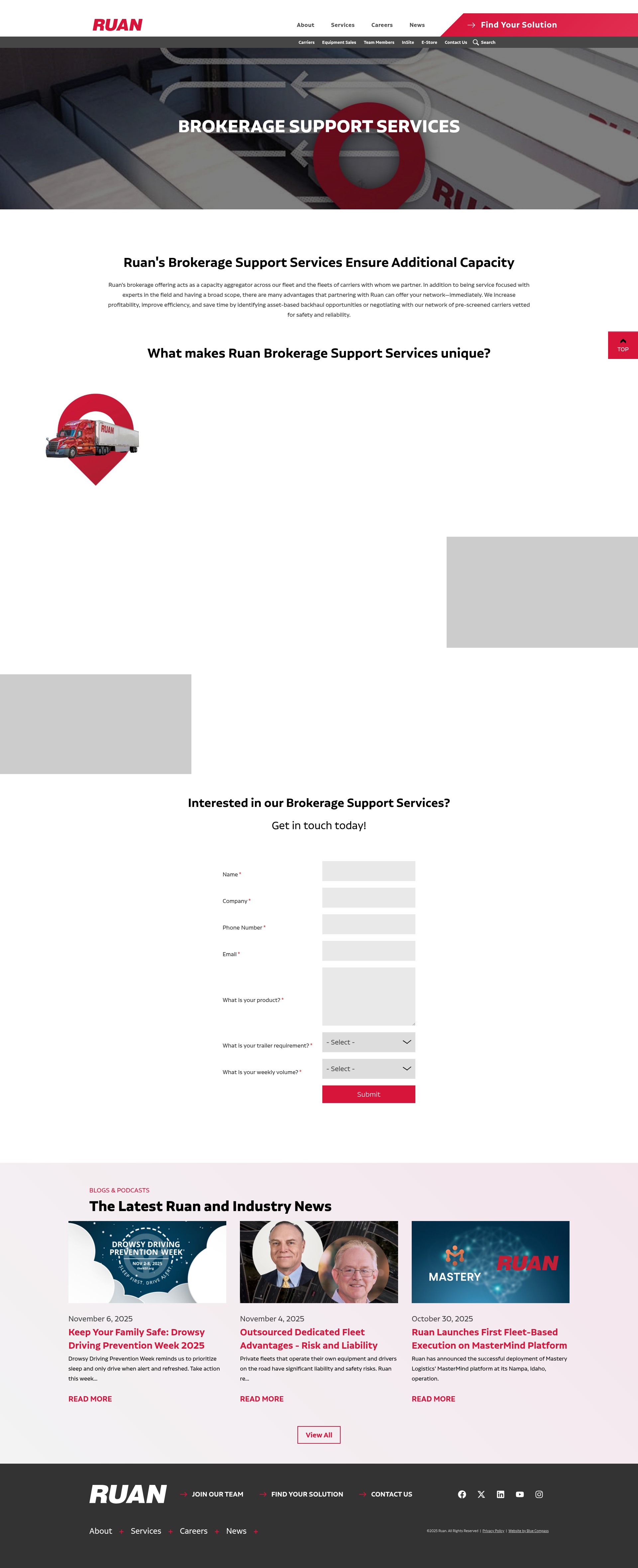 Screenshot of www.ruan.com