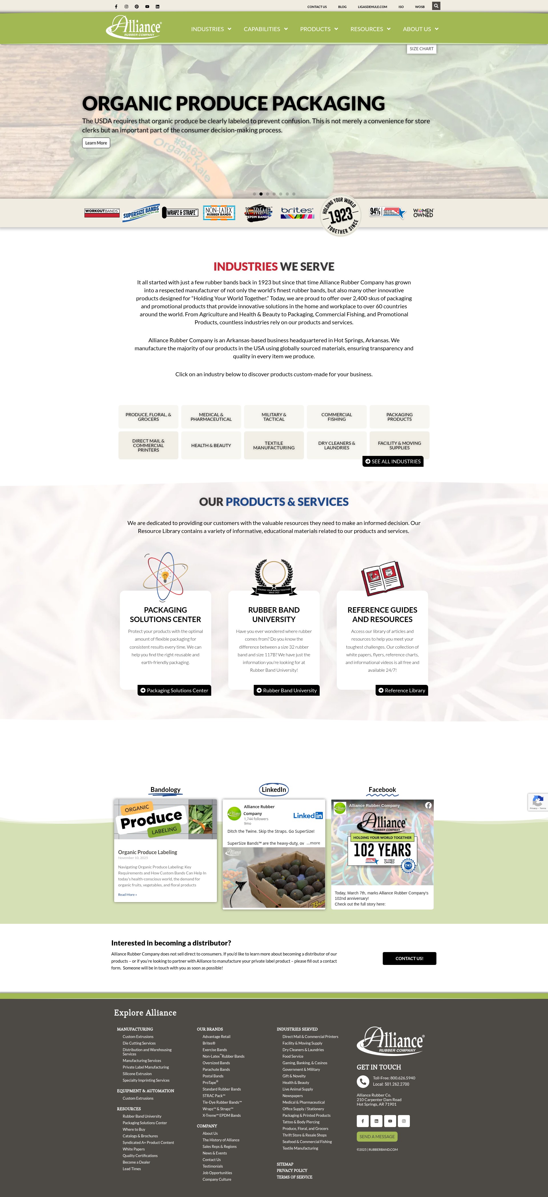 Screenshot of www.rubberband.com