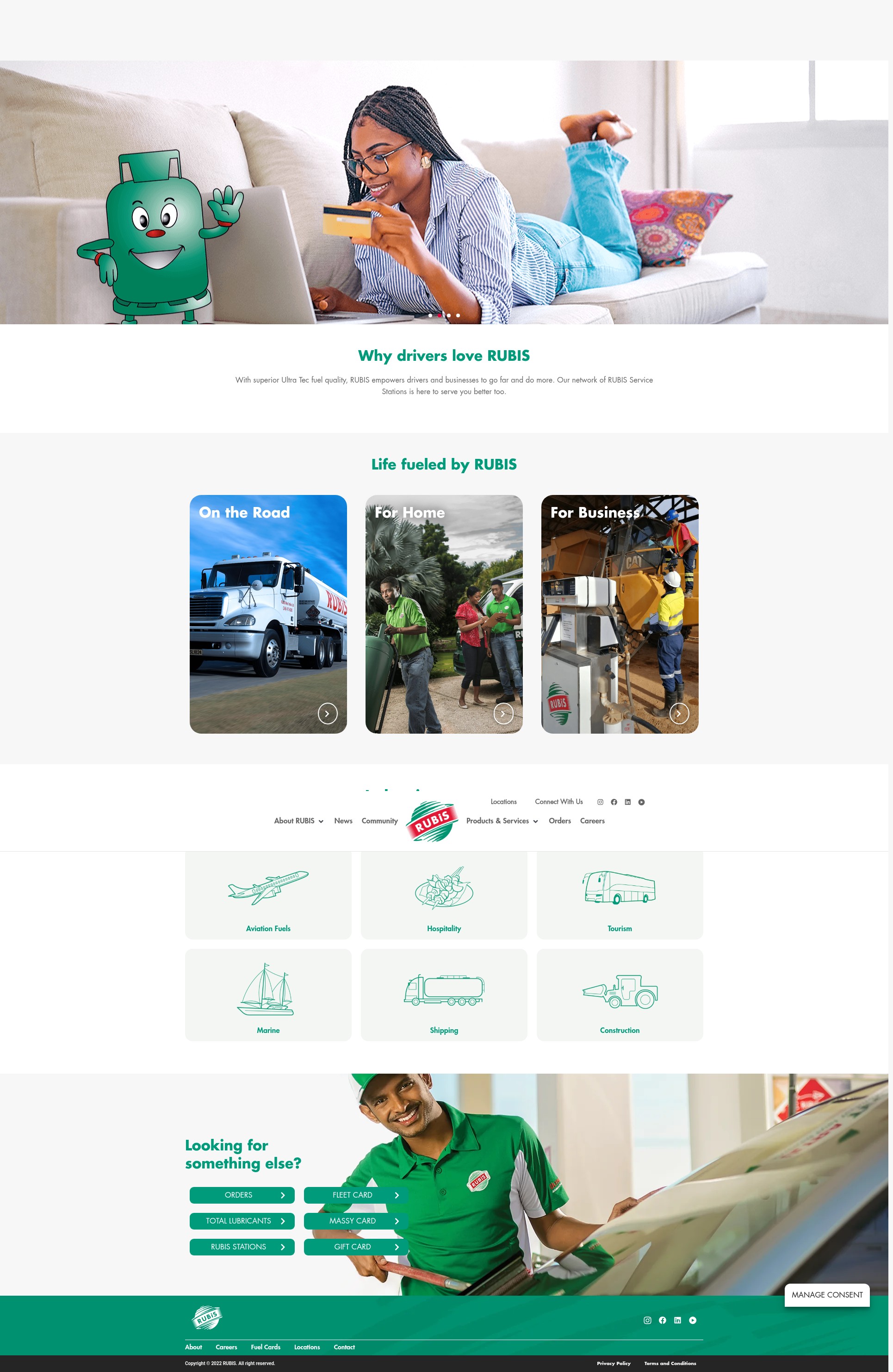 Screenshot of www.rubis-caribbean.com