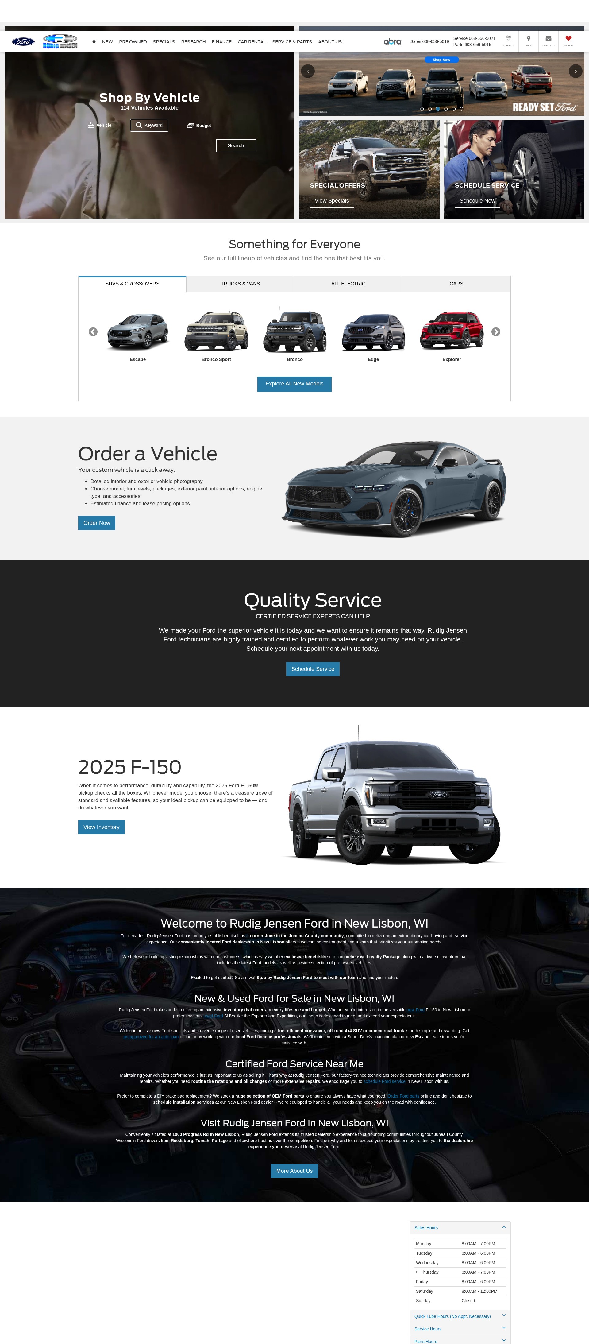 Screenshot of www.rudigjensenford.com