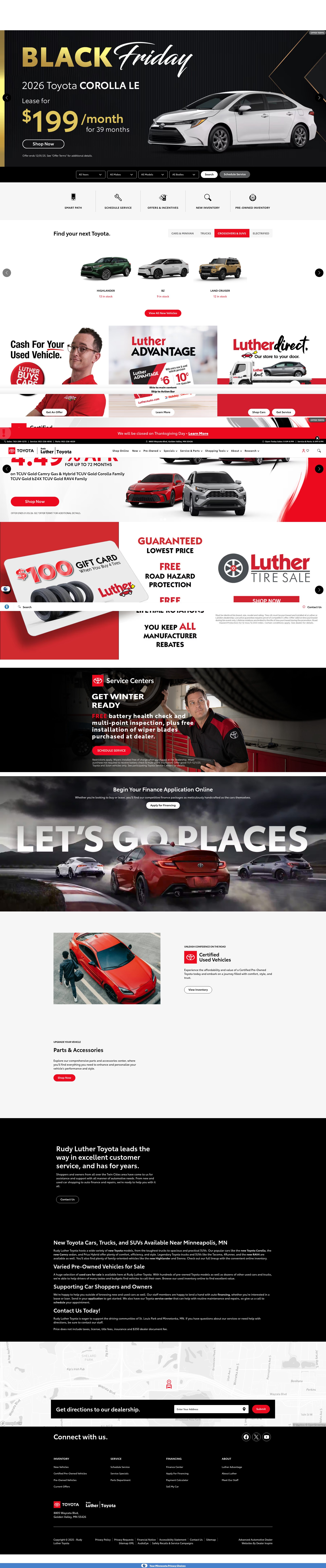 Screenshot of www.rudyluthertoyota.com
