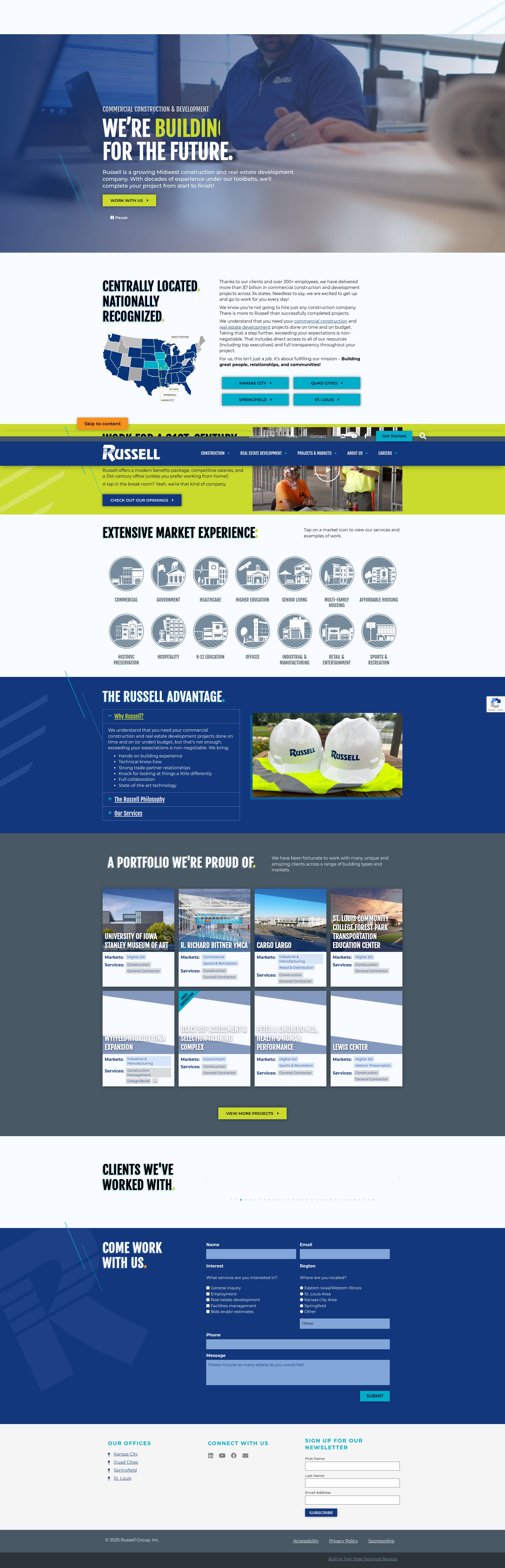 Screenshot of www.russellco.com