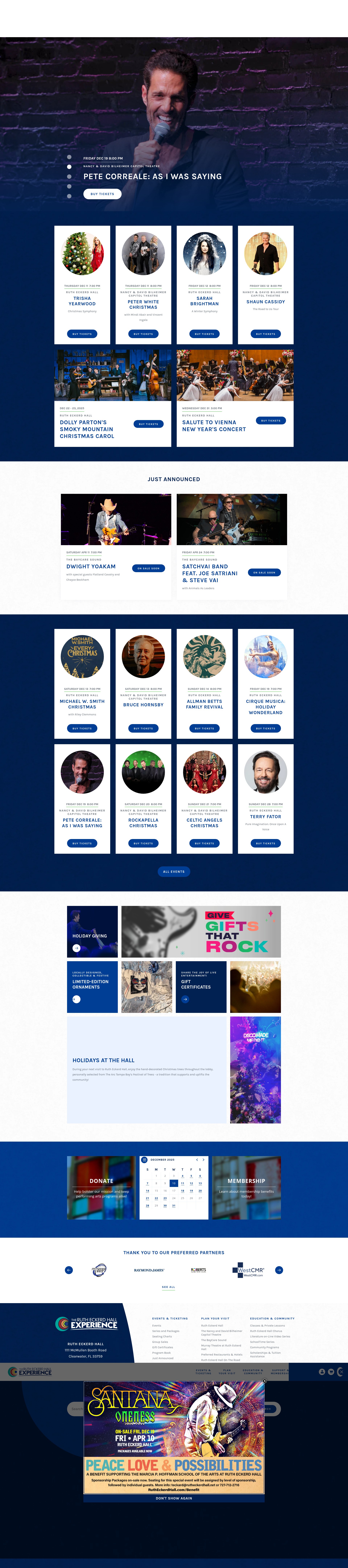 Screenshot of www.rutheckerdhall.com