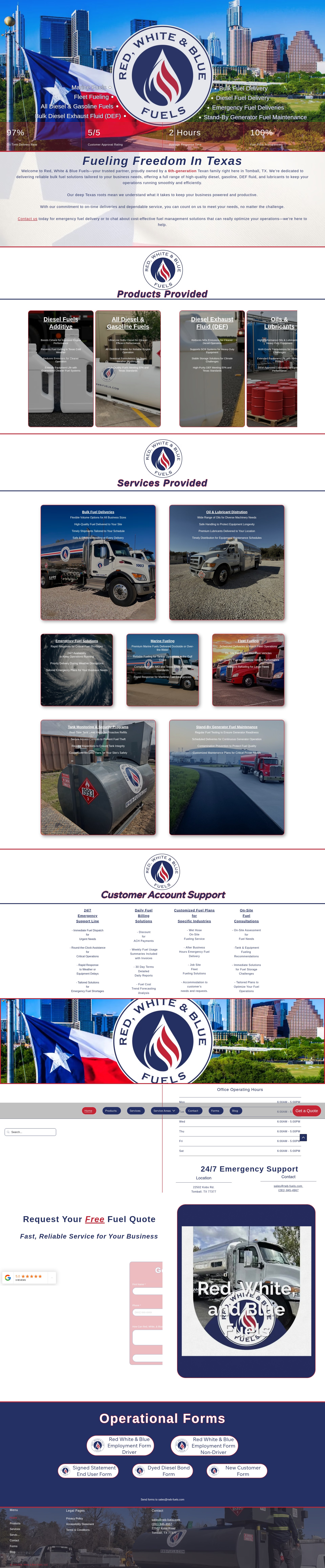 Screenshot of www.rwb-fuels.com