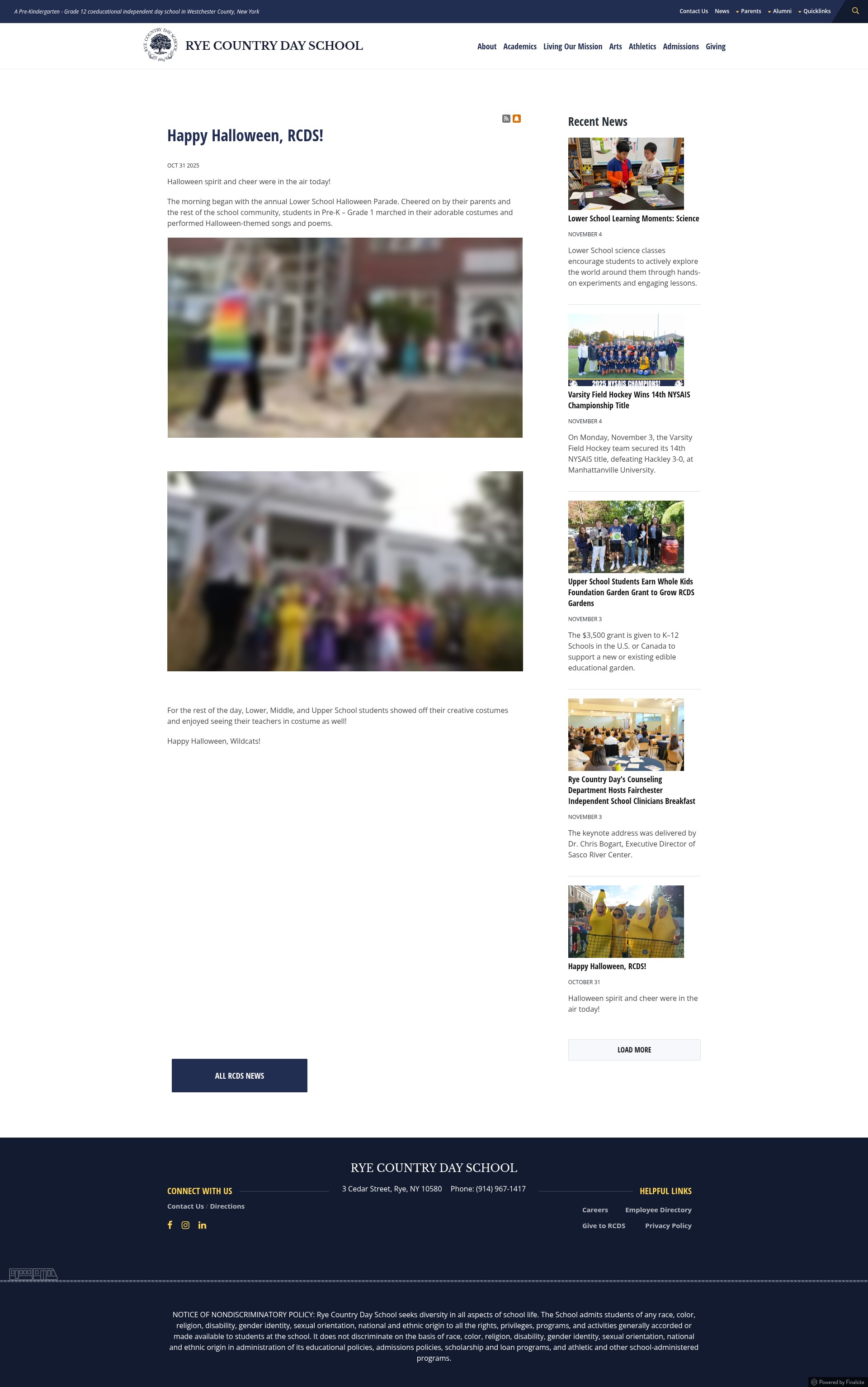 Screenshot of www.ryecountryday.org