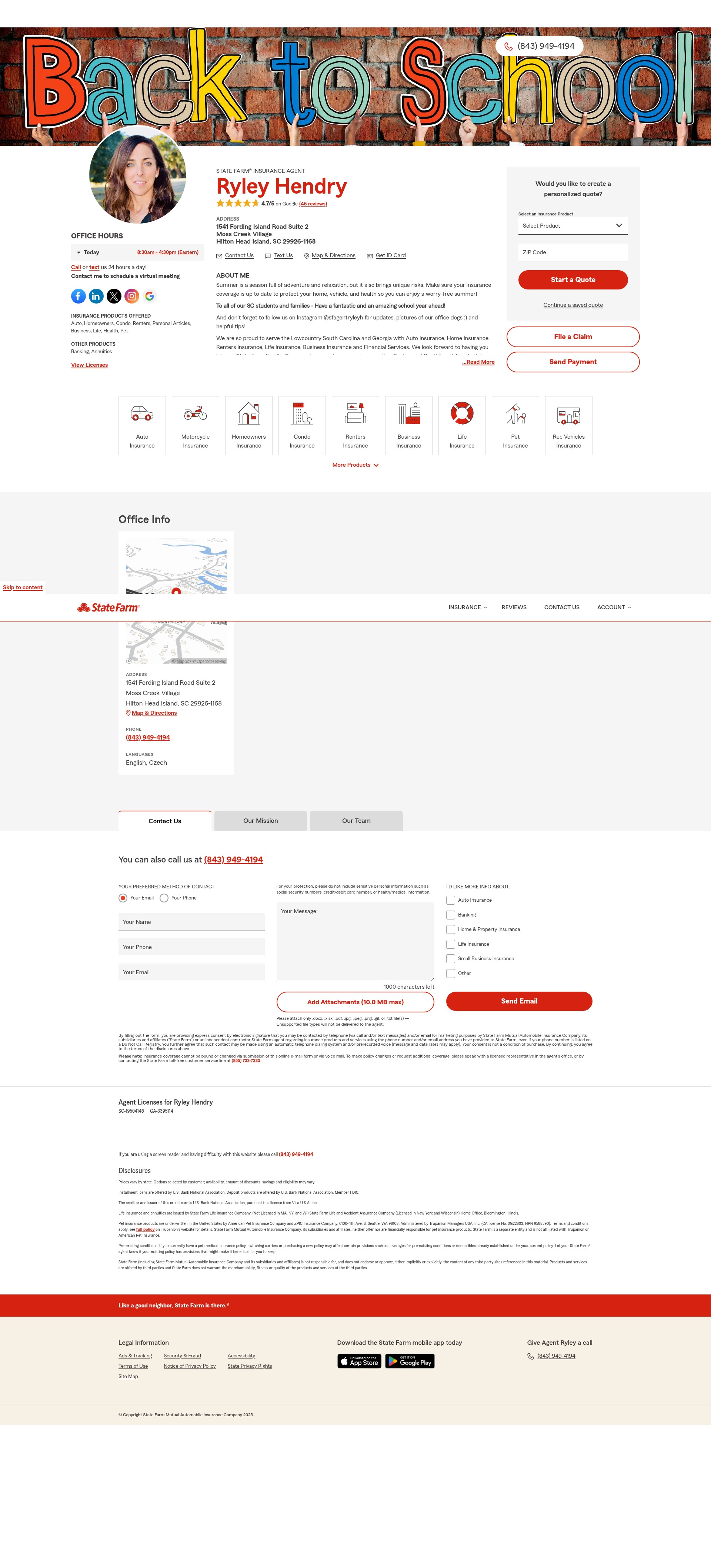 Screenshot of www.ryleyhendry.com