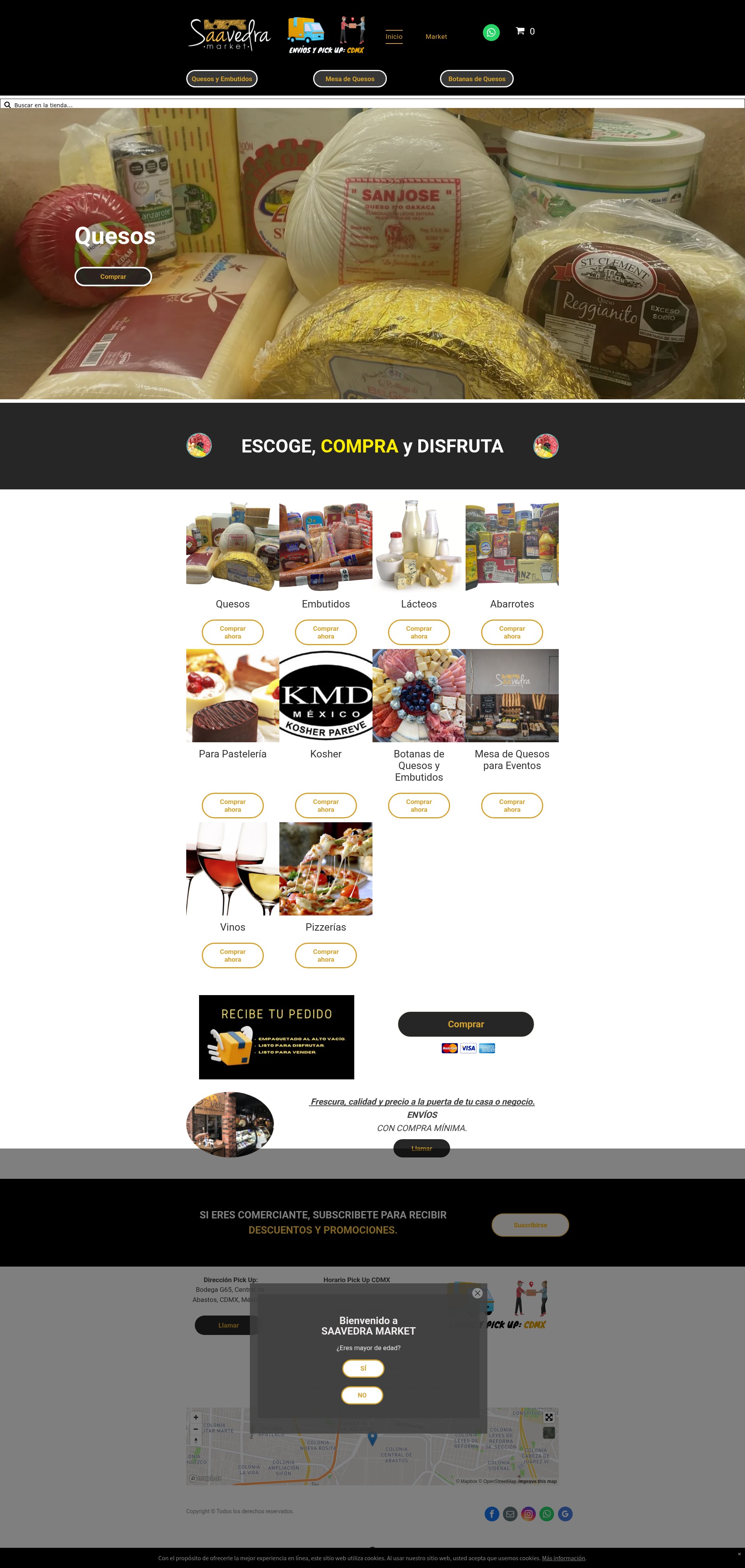 Screenshot of www.saavedramarket.com
