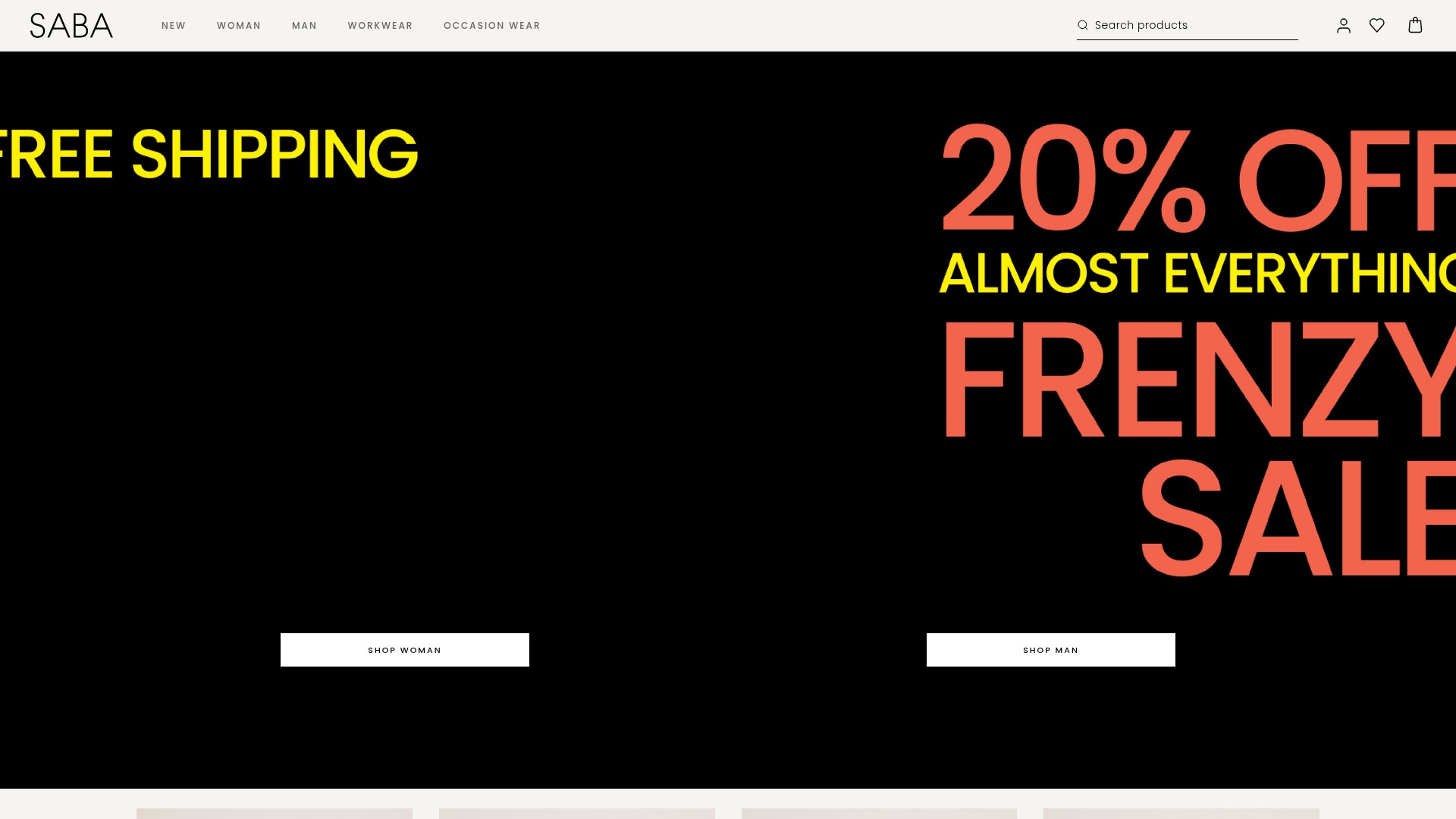 Screenshot of www.saba.com.au