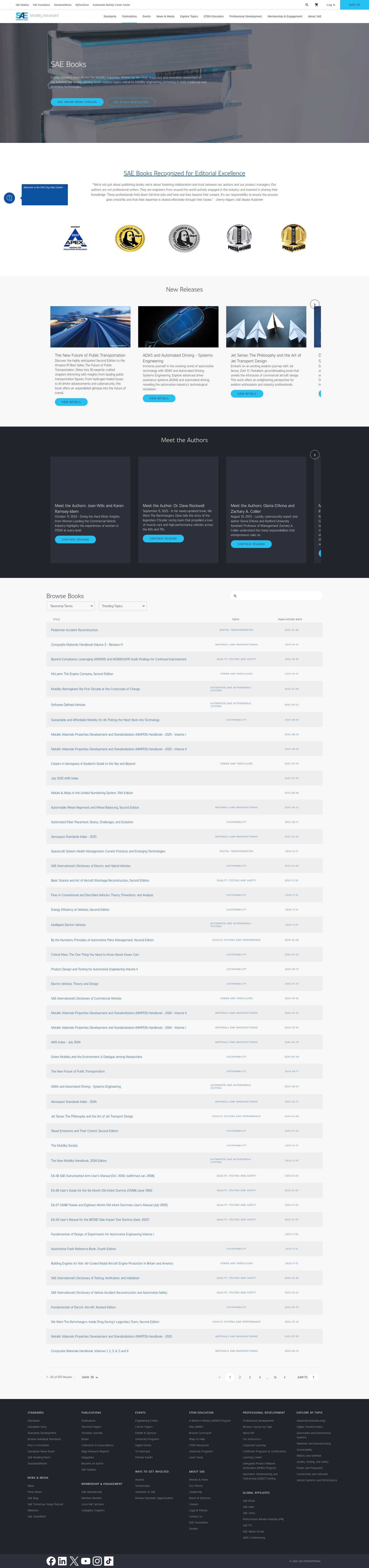 Screenshot of www.sae.org