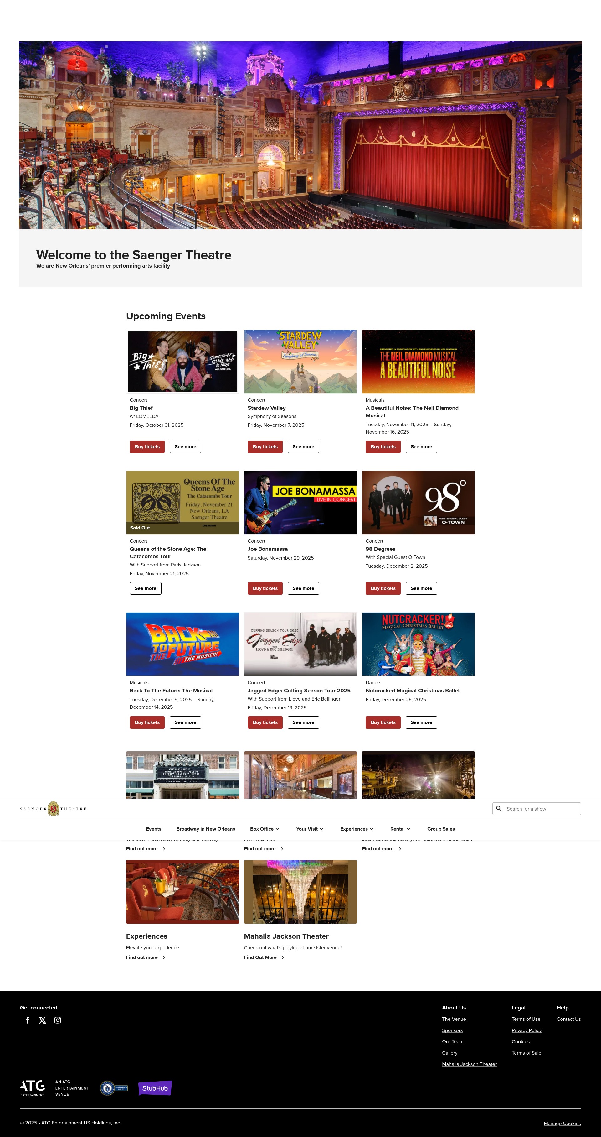 Screenshot of www.saengernola.com