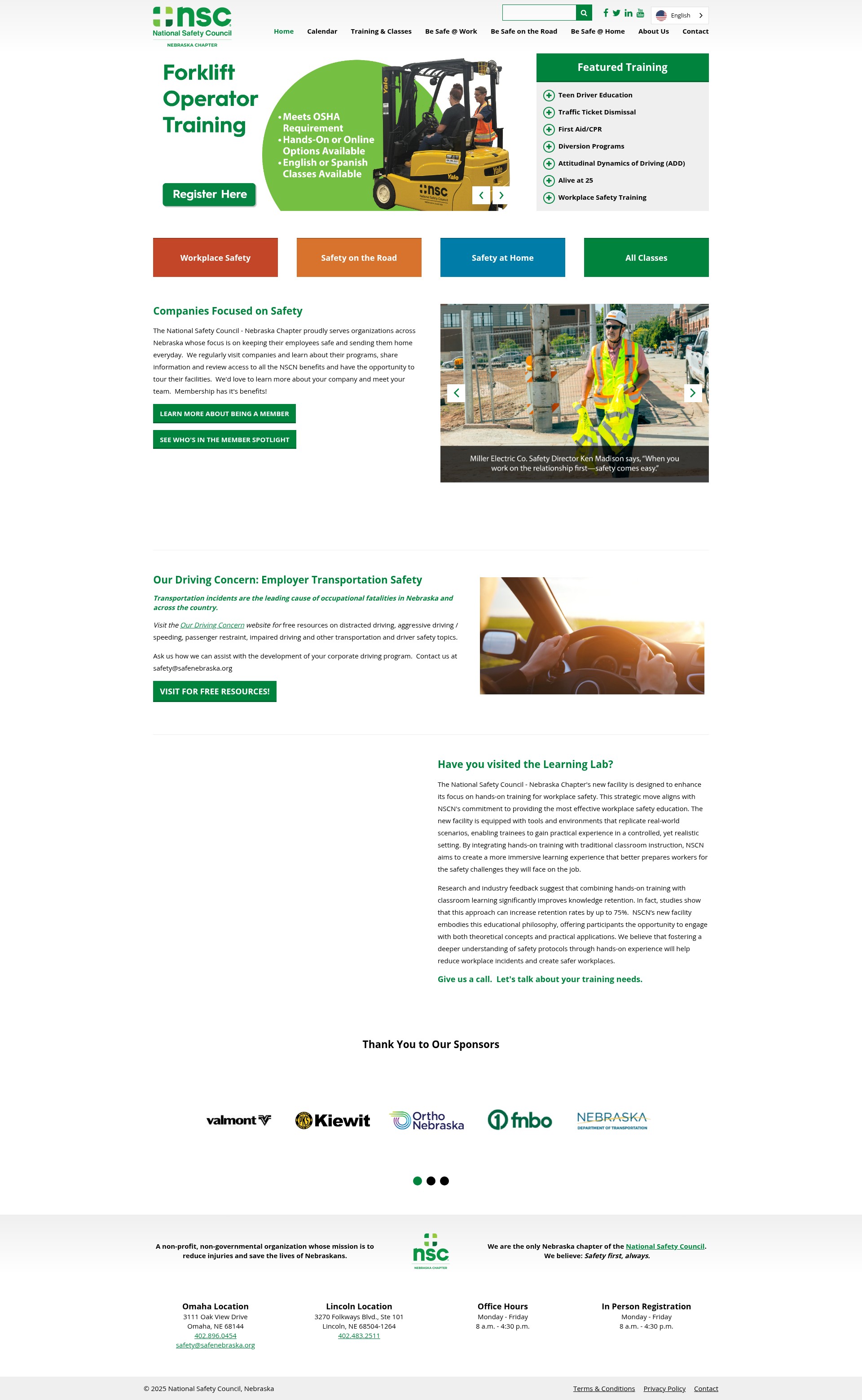 Screenshot of www.safenebraska.org