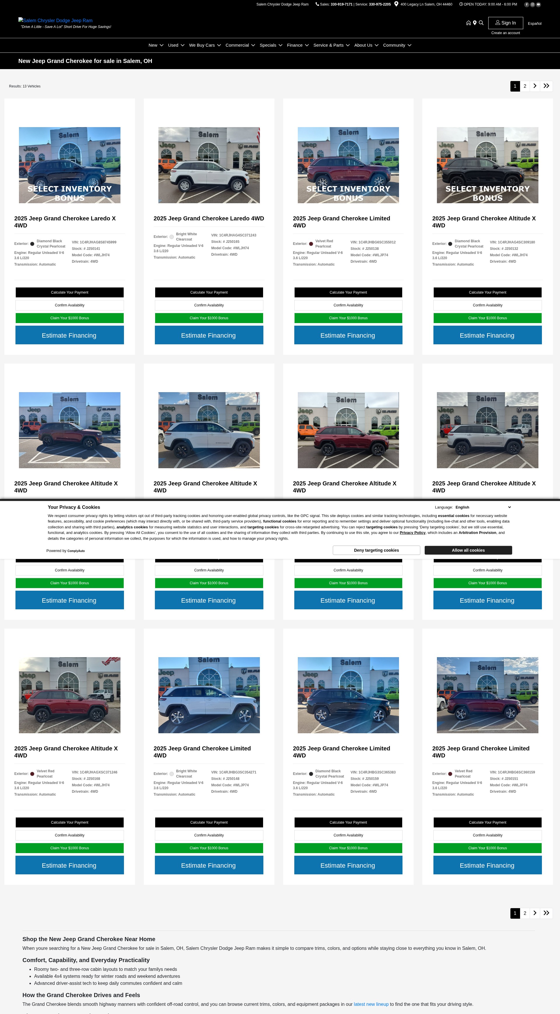 Screenshot of www.salemcdjr.com
