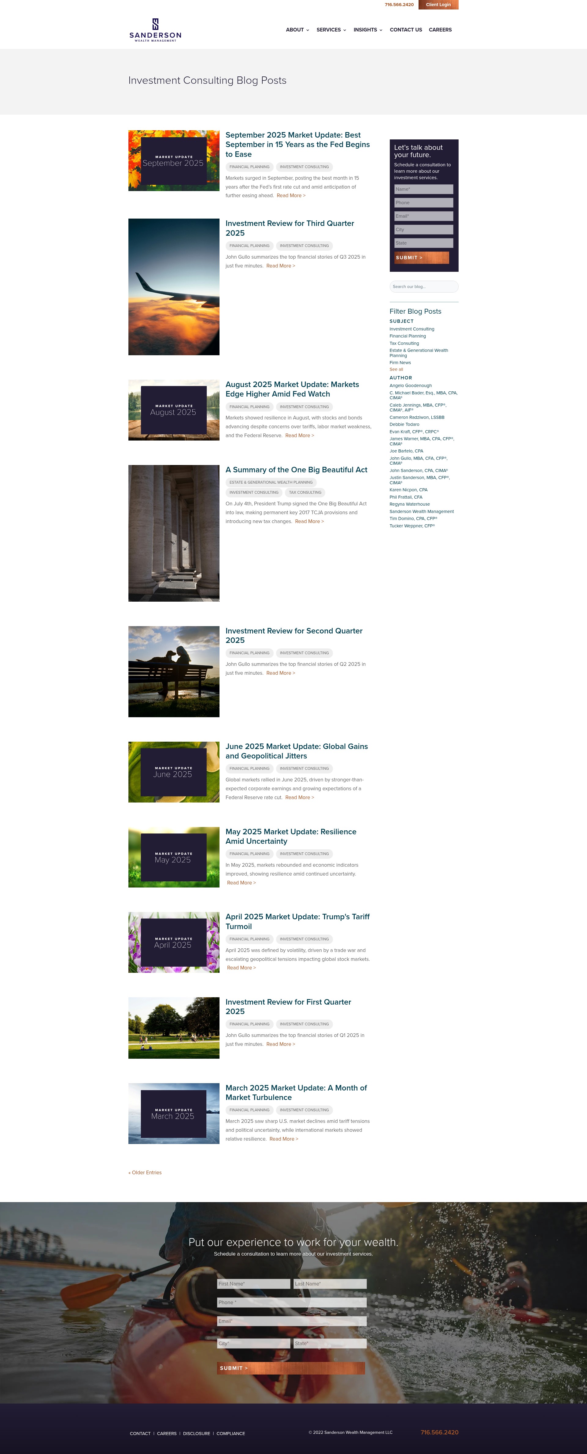 Screenshot of www.sandersonllc.com