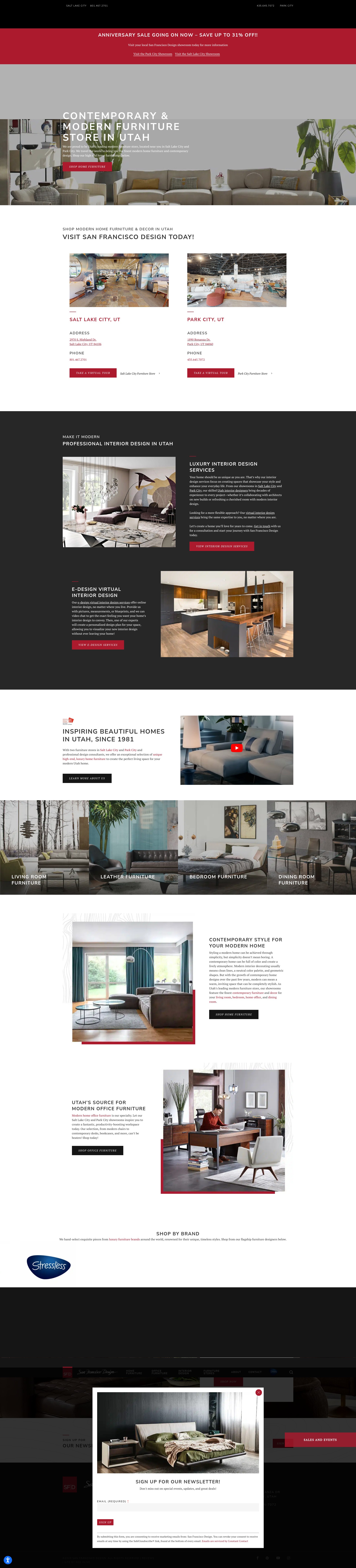 Screenshot of www.sanfrandesign.com
