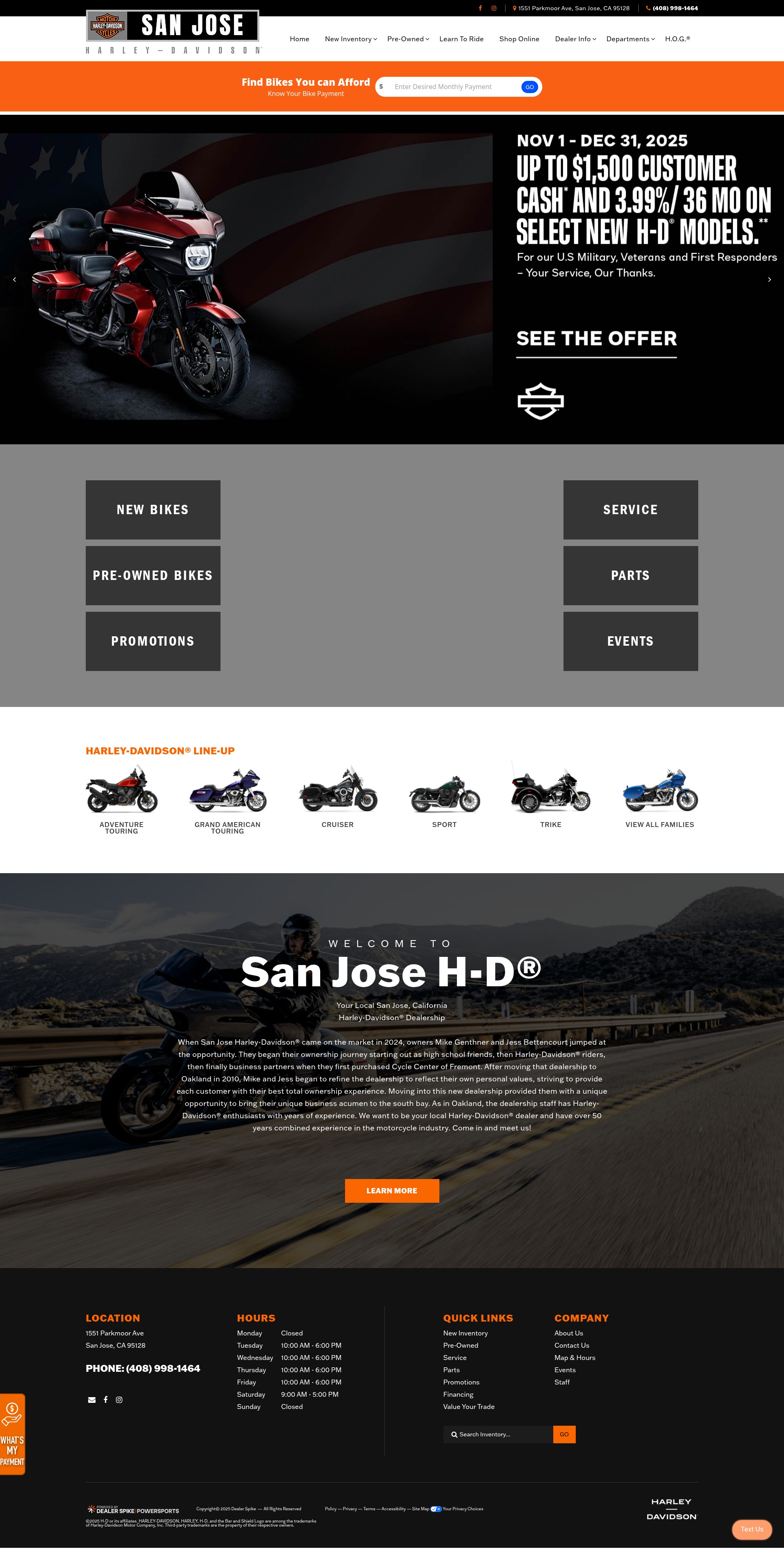 Screenshot of www.sanjosehd.com