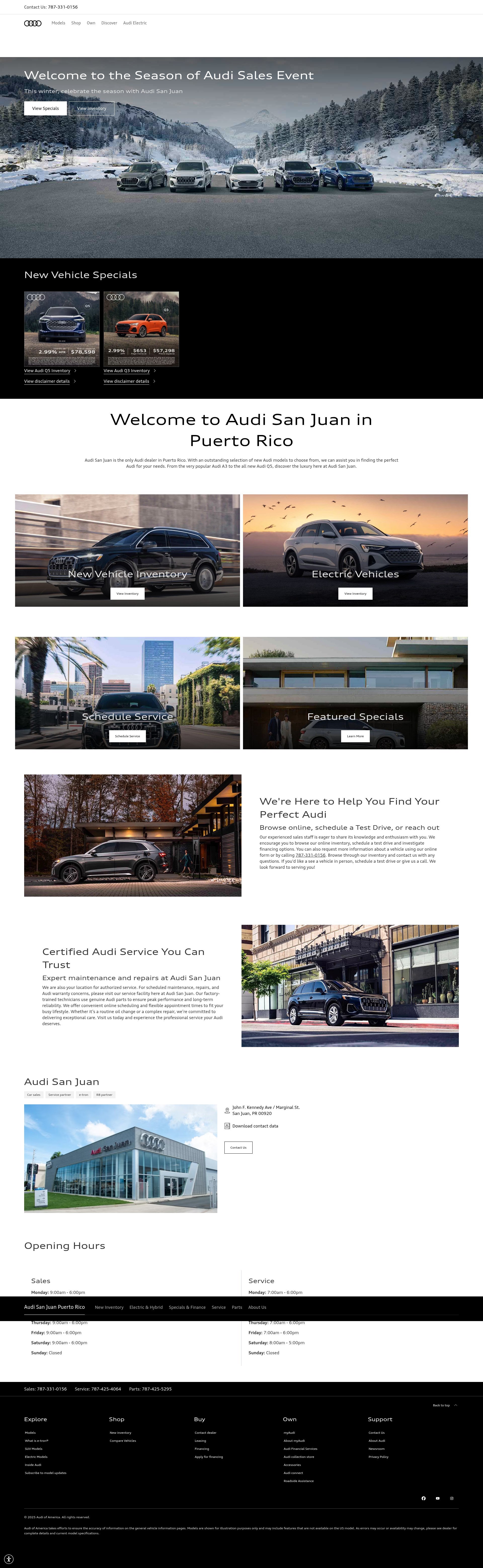 Screenshot of www.sanjuanaudi.com