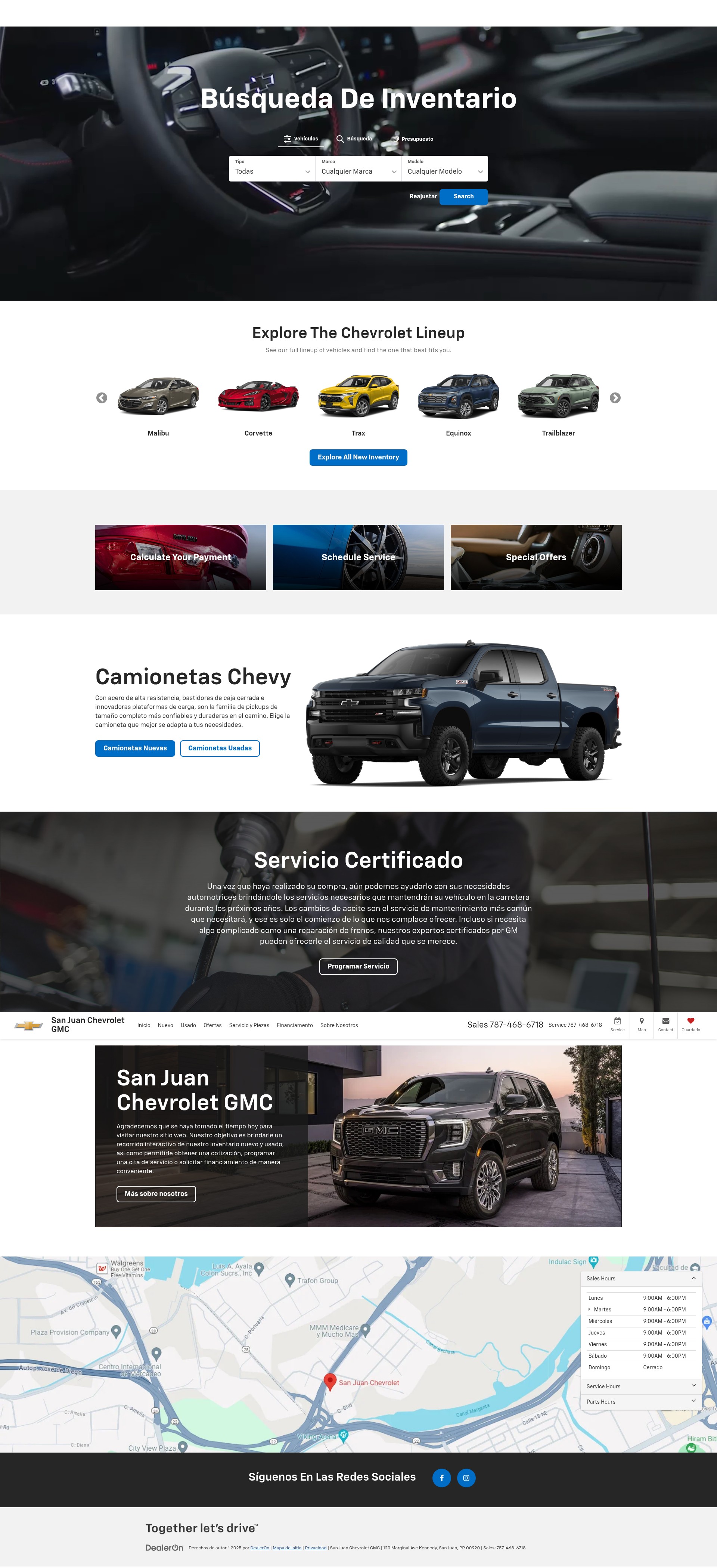 Screenshot of www.sanjuanchevroletgmc.com