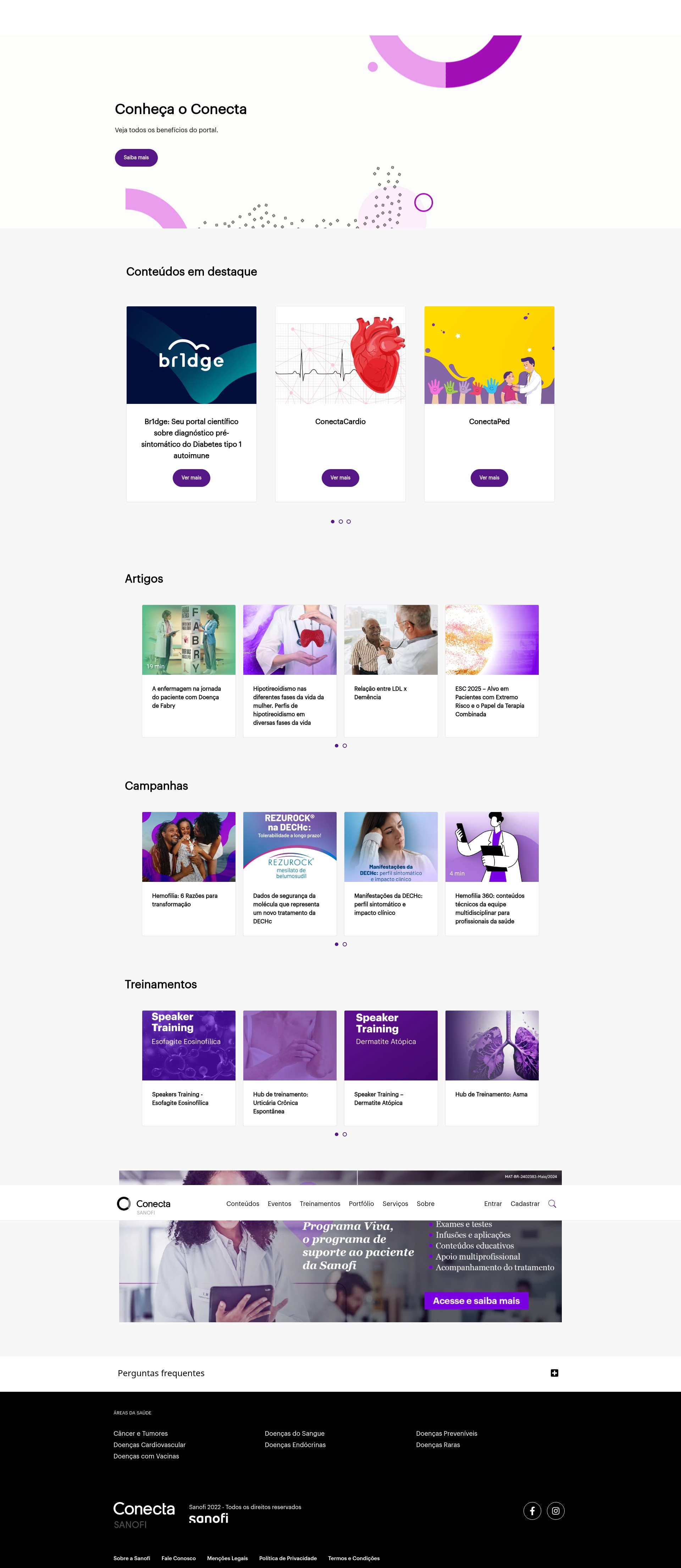Screenshot of www.sanoficonecta.com.br