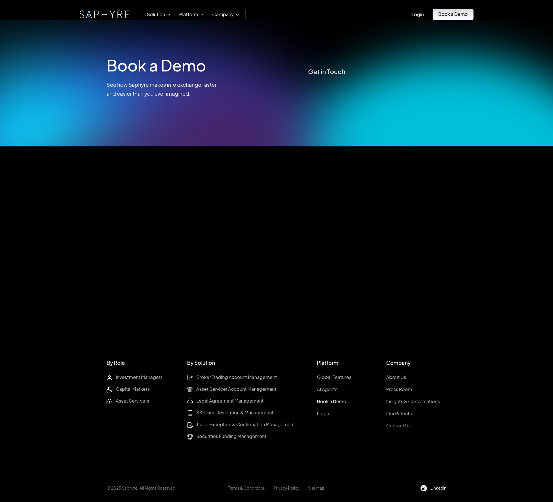 Screenshot of www.saphyre.com