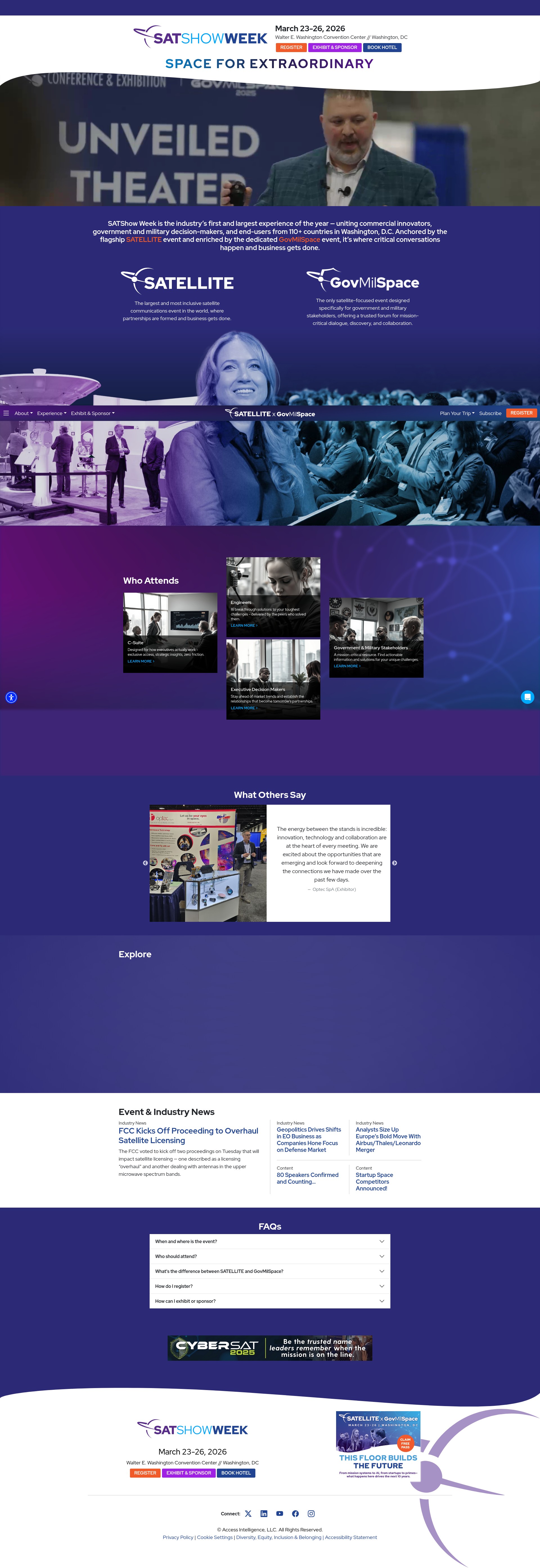 Screenshot of www.satshow.com